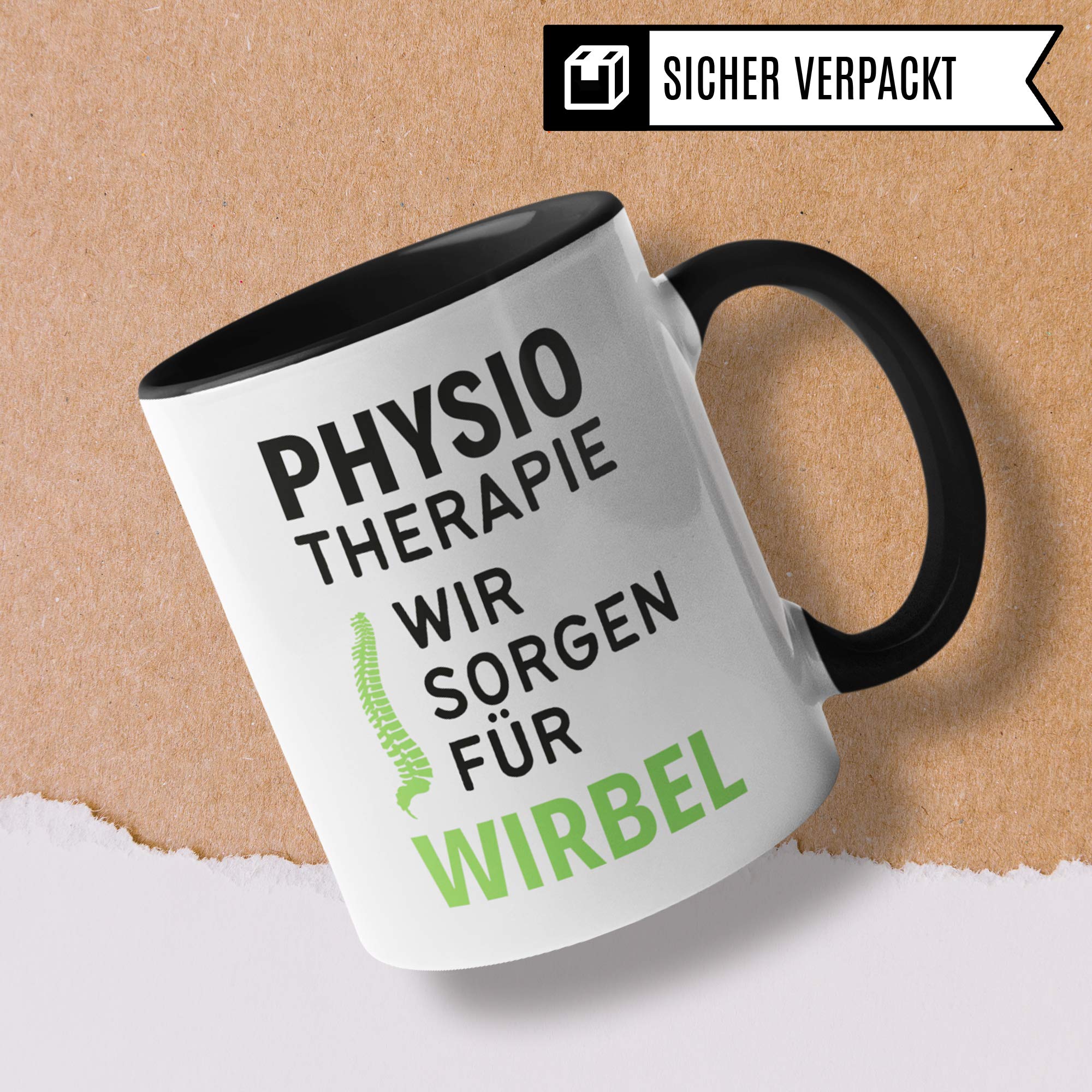 Tasse Physiotherapie, Physiotherapeuten Geschenk, Kaffeetasse Physiotherapeutin Geschenkidee Witz, Kaffeebecher Krankengymnastik Physio Becher