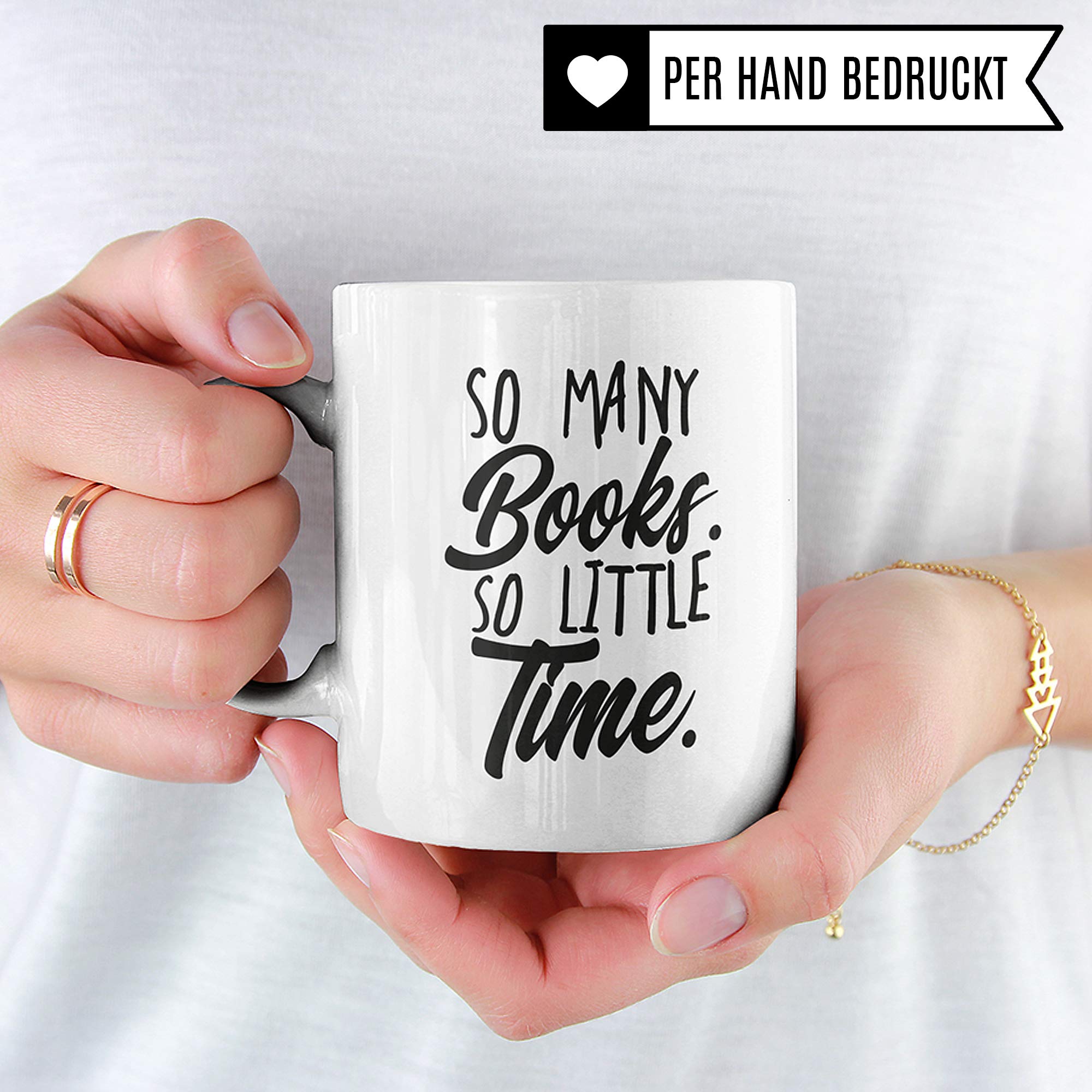 Pagma Druck Lesen Tasse Bücherwurm, Buch Leseratte Geschenk Kaffeetasse Spruch, Bücher Geschenkidee für Leser & Leserin Becher, Kaffeebecher Literatur lustig