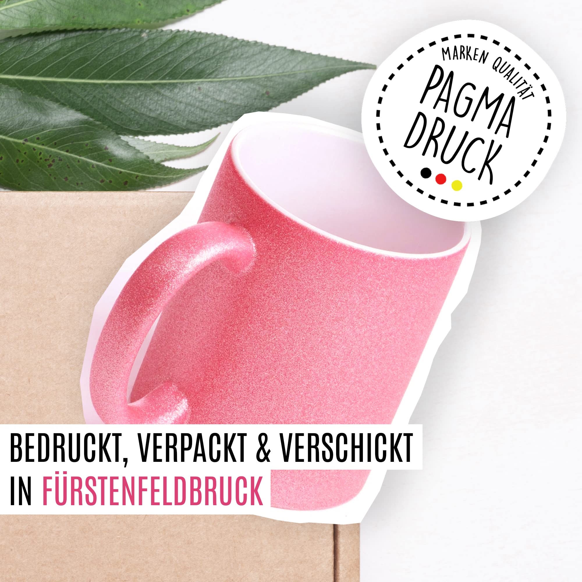Glitzer-Tasse Geschenk , Wenn dich dein Leben nervt, streu Glitzer drüber Einhorn-Motiv Kaffee-Becher Geschenkidee Tasse mit Spruch lustig Teetasse Kaffeetasse mit Glitzer Humor