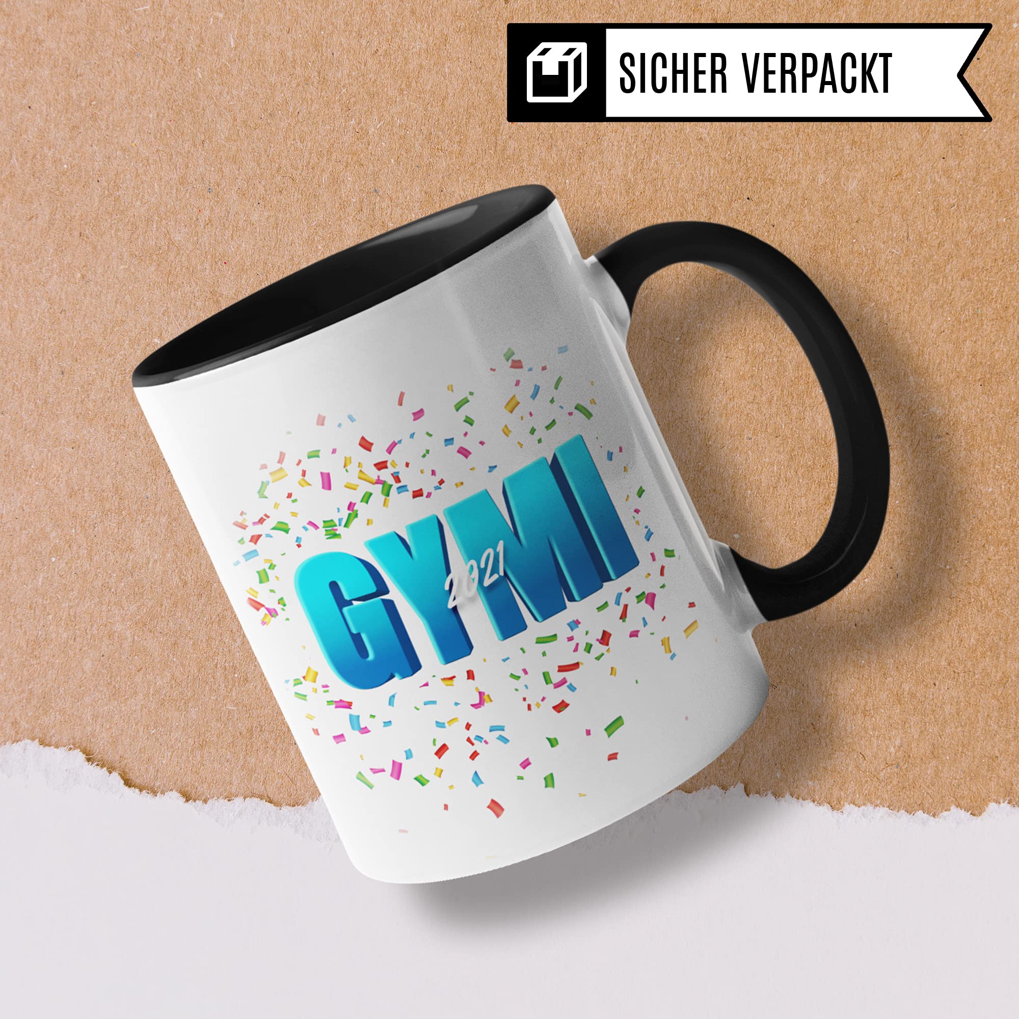 Gymnasium 5. Klasse Tasse, Schulwechsel von der Grundschule auf das Gymnasium Übergang Geschenk, Geschenkidee Übertritt Gymnasiast, Kakaobecher Schule Schüler Gymi Becher