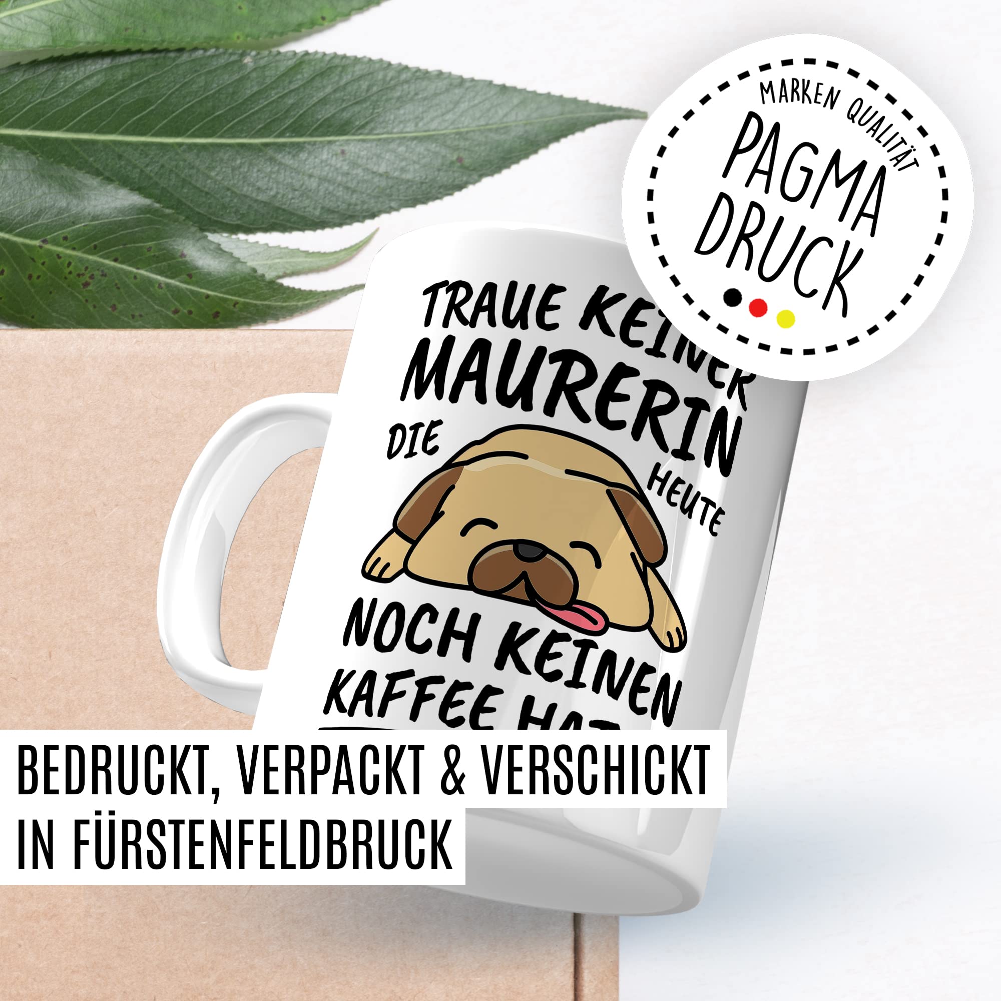 Tasse Mauerin lustig Mauerin Geschenk Beruf Spruch Kaffeebecher Mauerinnen Geschenkidee Mauerfrau Bauhandwerkerin Handwerk Kaffee-Tasse Teetasse Becher