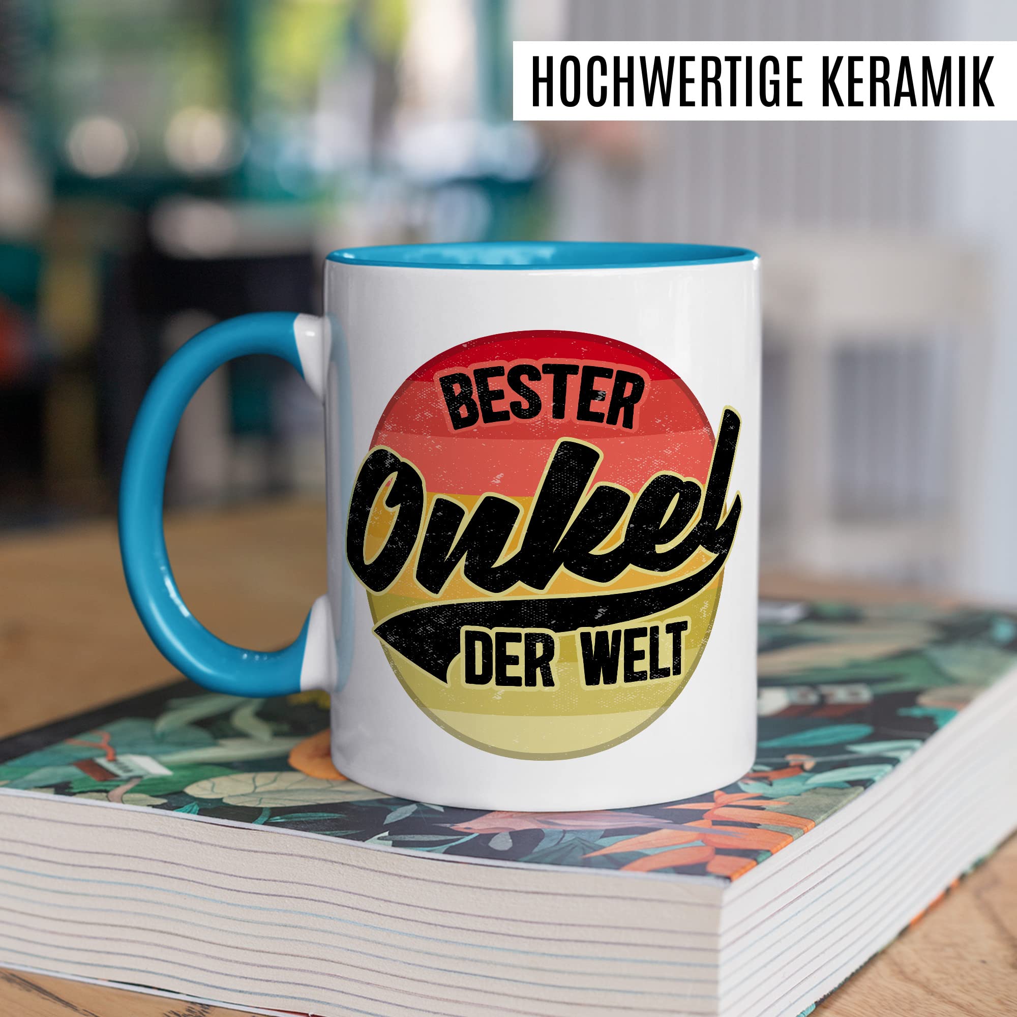 Onkel Tasse Geschenk lustig Bruder Kaffeetasse Nichte Kaffee-Becher Neffe Geschenkidee Familie Humor Geschwister Patenonkel Pate Patenkind Bester Onkel der Welt Spruch