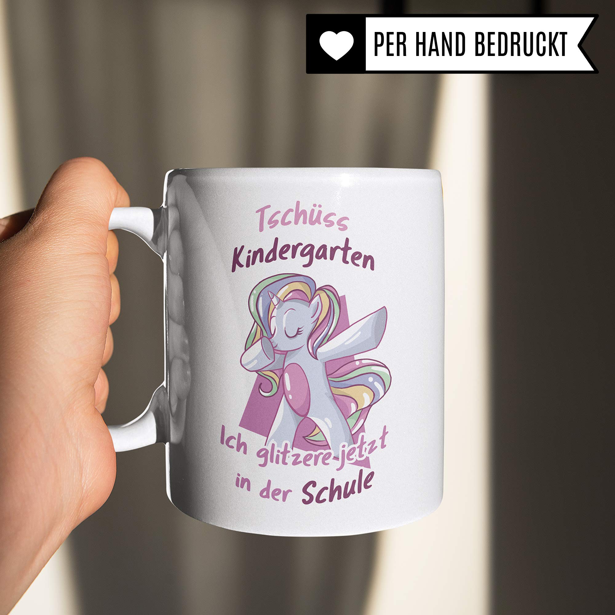 Pagma Druck Einschulung Tasse, Geschenke Schulanfang Mädchen, Schulbeginn Schulstart Grundschule Teetasse, Schulkind Becher Einschulung Geschenk, Geschenkidee für Erstklässler Schultüte Inhalt