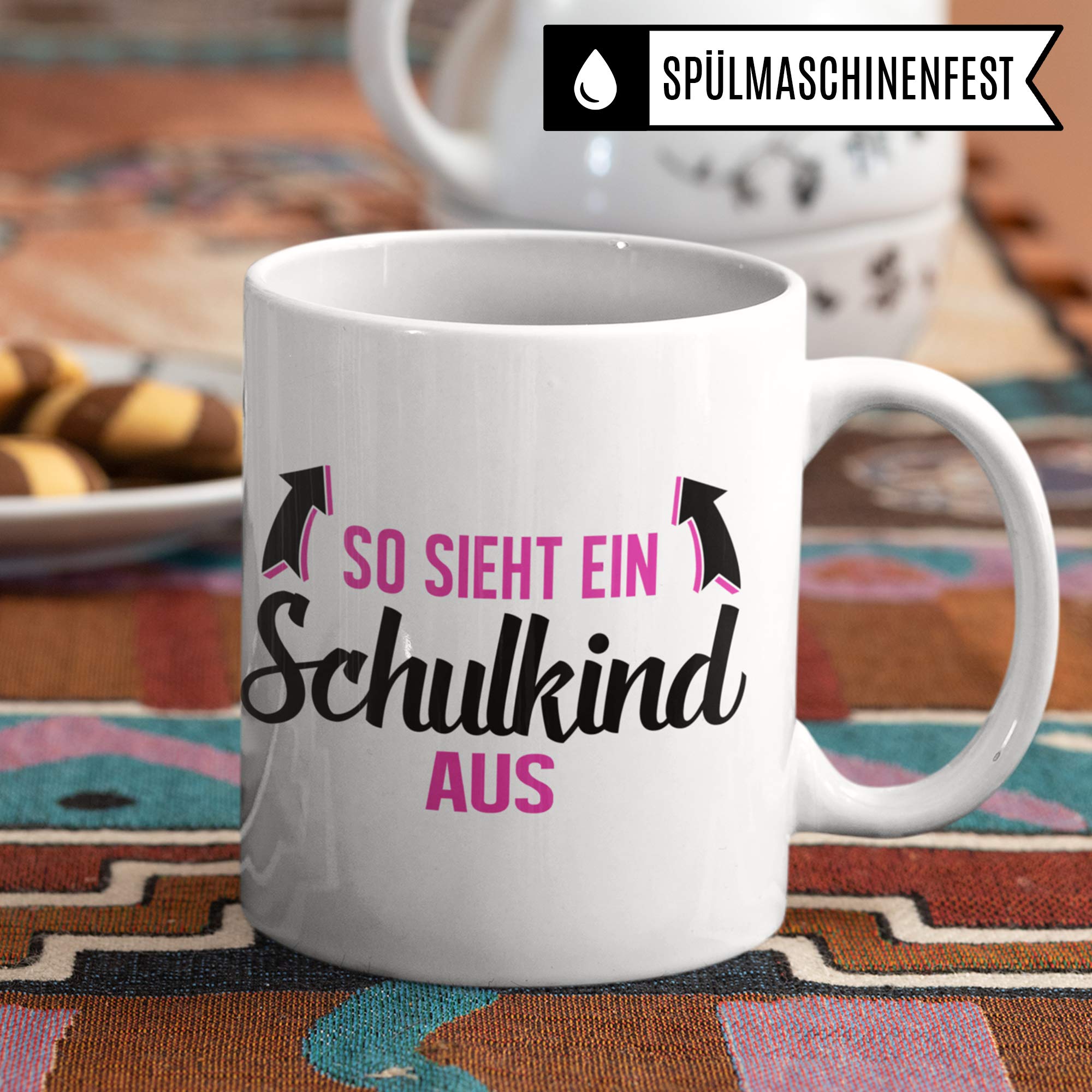 Pagma Druck Schulanfang Tasse, Geschenke Schulanfang Junge, Schulkind Becher Einschulung Geschenk, Kaffeetasse Schulbeginn Schulstart Geschenkidee für Erstklässler Schultüte Inhalt