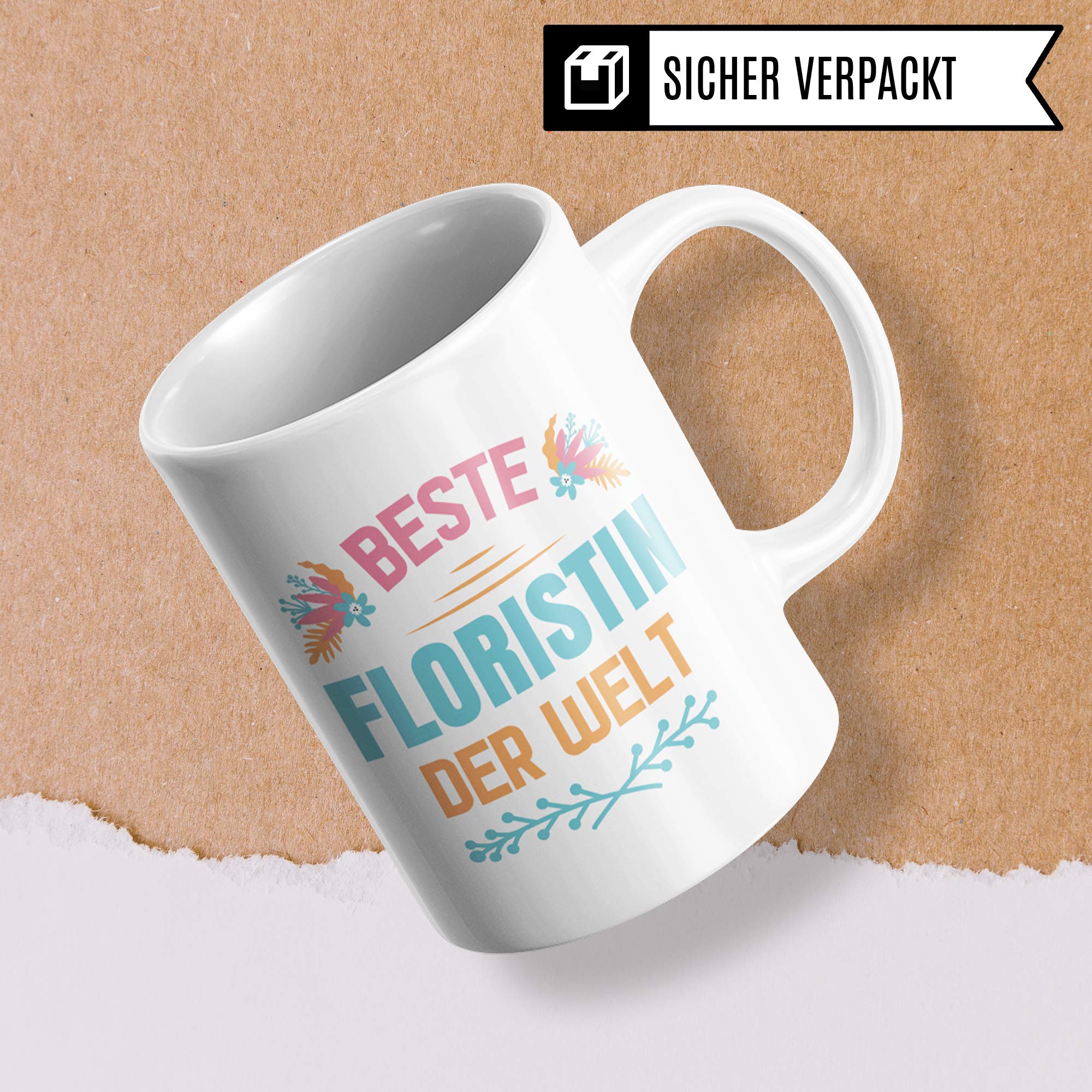 Pagma Druck Floristin Geschenk, Florist Tasse Blumenladen Becher, Blumenhandel Geschenkidee, Floristik Blumenverkäuferin Kaffeetasse