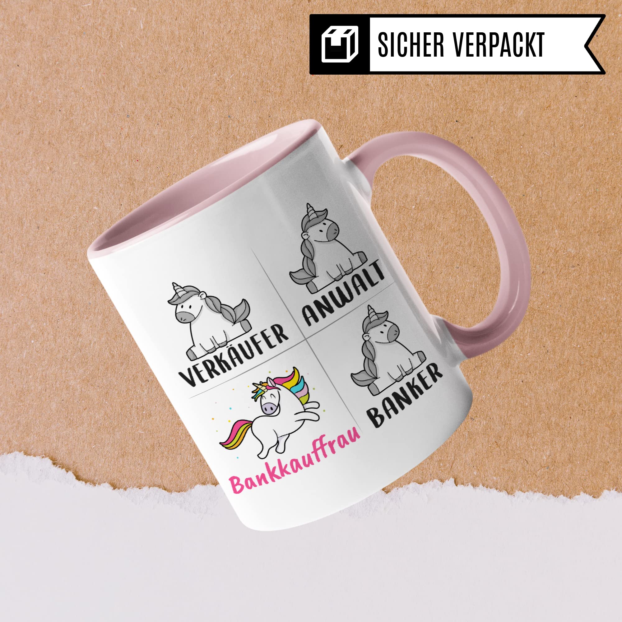 Tasse Bankkauffrau lustig, Bankkauffrau Geschenk, Spruch Bankangestellte Geschenkidee, Kaffeetasse Beruf Bankbeamtin Kaffeebecher Frauen Teetasse Bankerin Becher