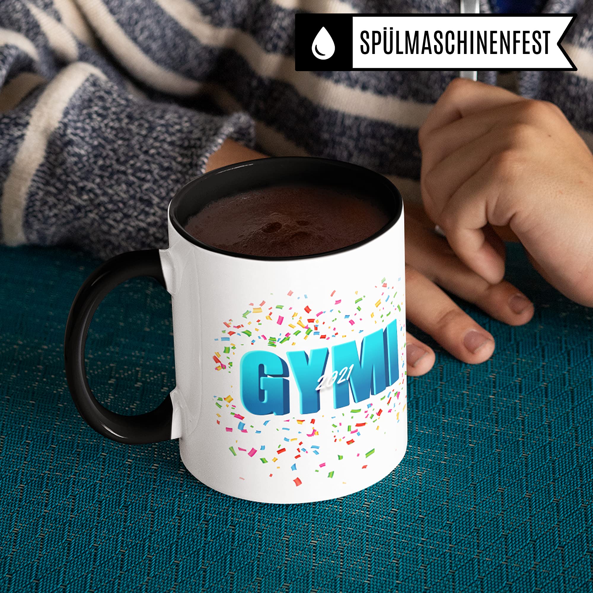 Gymnasium 5. Klasse Tasse, Schulwechsel von der Grundschule auf das Gymnasium Übergang Geschenk, Geschenkidee Übertritt Gymnasiast, Kakaobecher Schule Schüler Gymi Becher