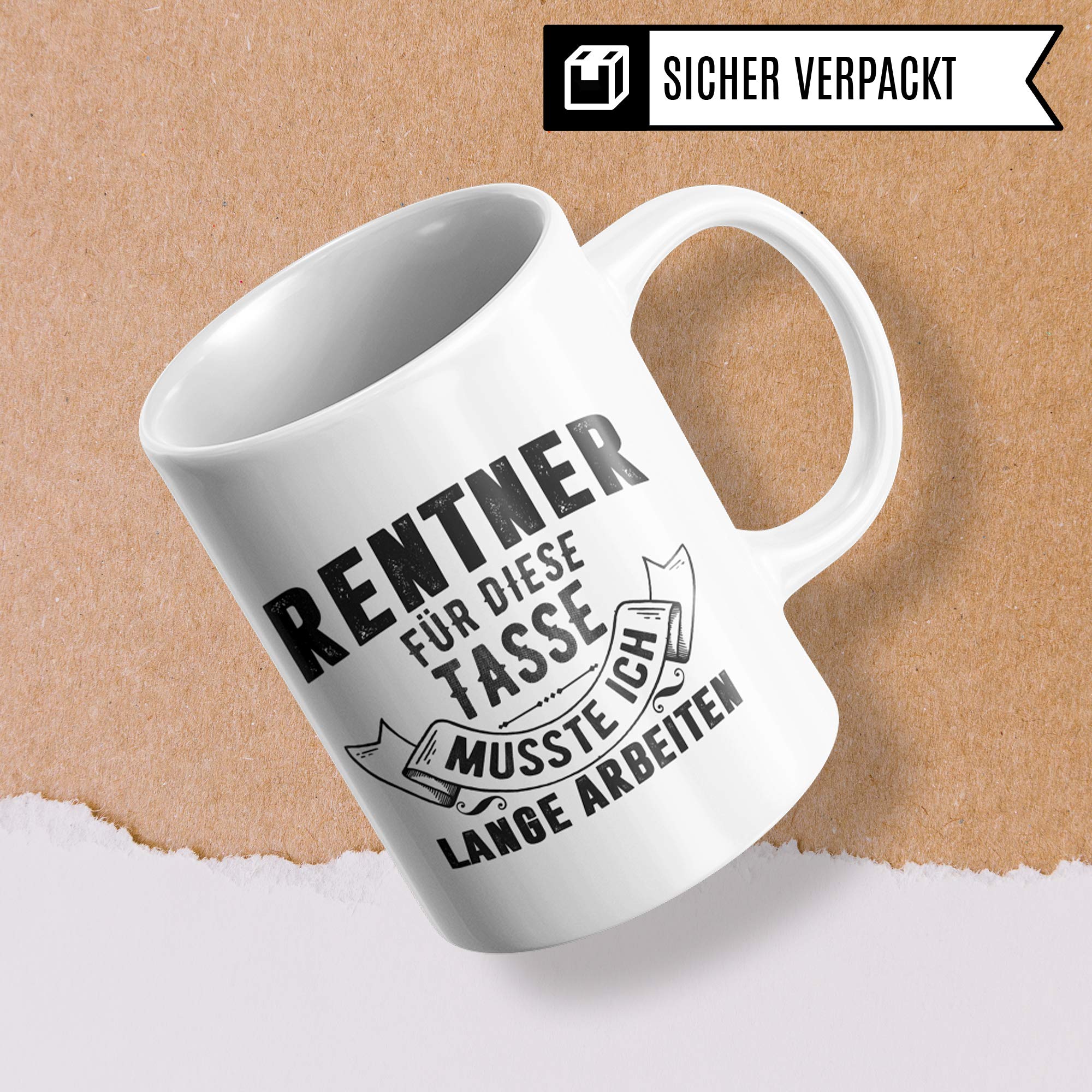 Pagma Druck Rentner Geschenk Tasse, Rente Geschenkidee, Ruhestand Spruch Becher, Kaffeetasse Renteneintritt Pensionierung