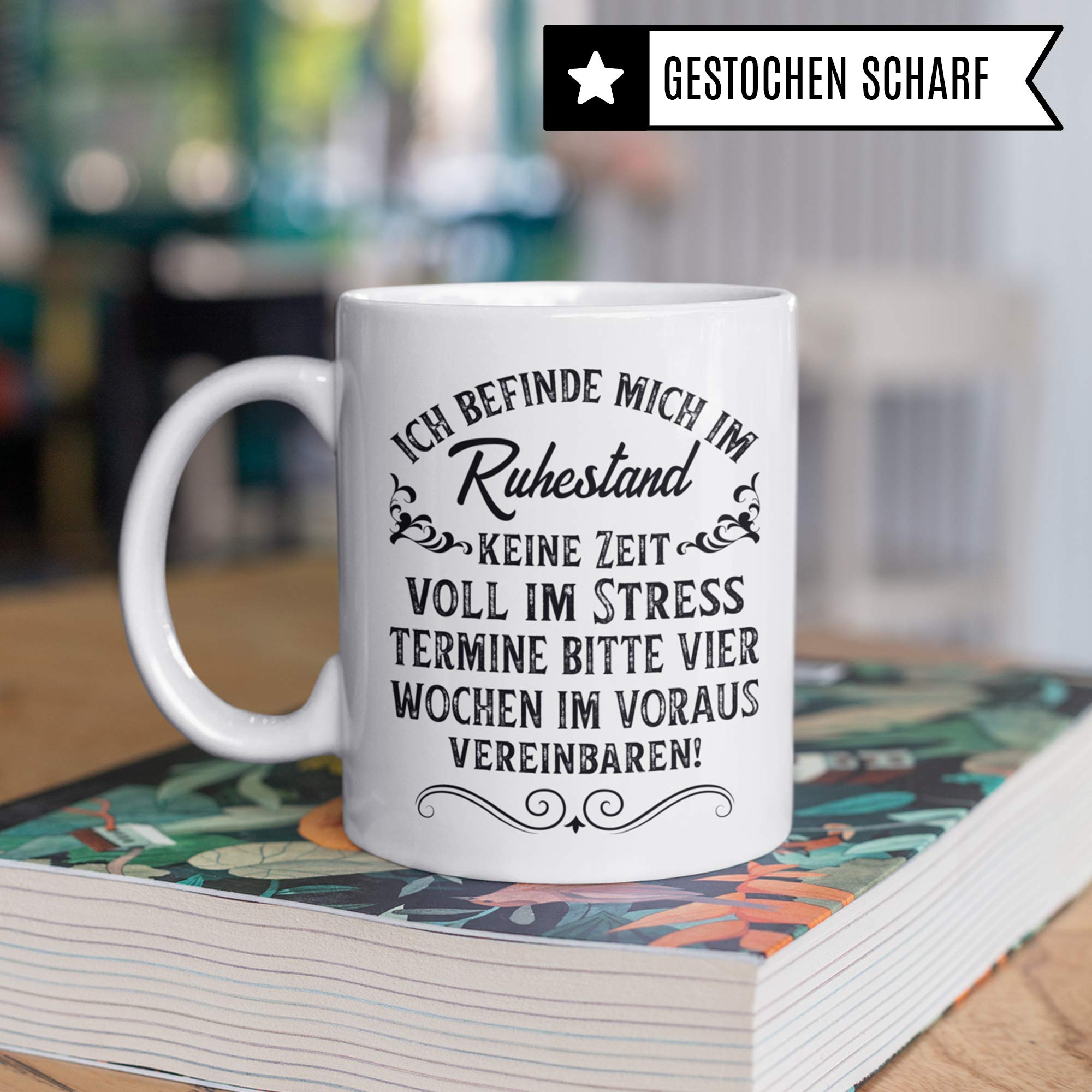 Pagma Druck Rentner Tasse, Geschenke zur Rente, Kaffeebecher Rentenbeginn Pension Rentnerin Spruch, Renteneintritt Geschenk Becher Mann & Frau