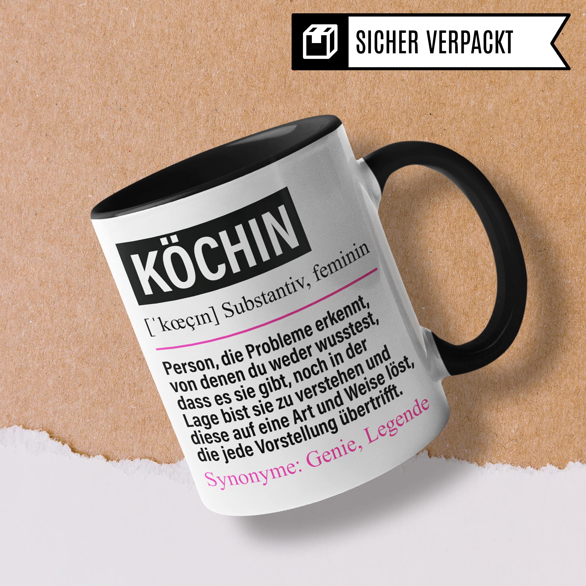 Köchin Tasse lustig, Köchin Geschenk Beruf, Spruch Chefköchin Geschenkidee, Kaffeetasse Beruf Küchenchefin Kaffeebecher Teetasse Becher