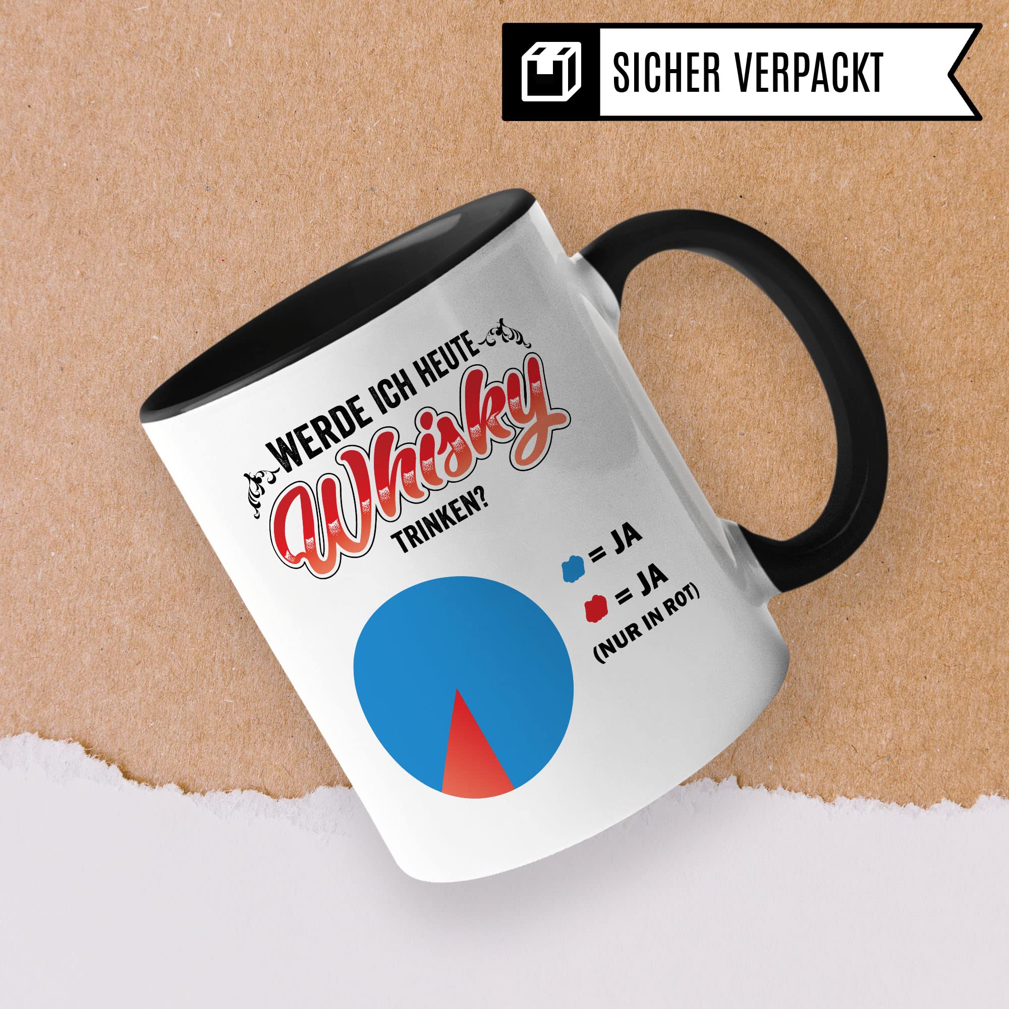 Whisky Tasse Geschenkidee Kaffeetasse Humor Witz Geschenk für Trinker Kaffeebecher Whiskey Becher