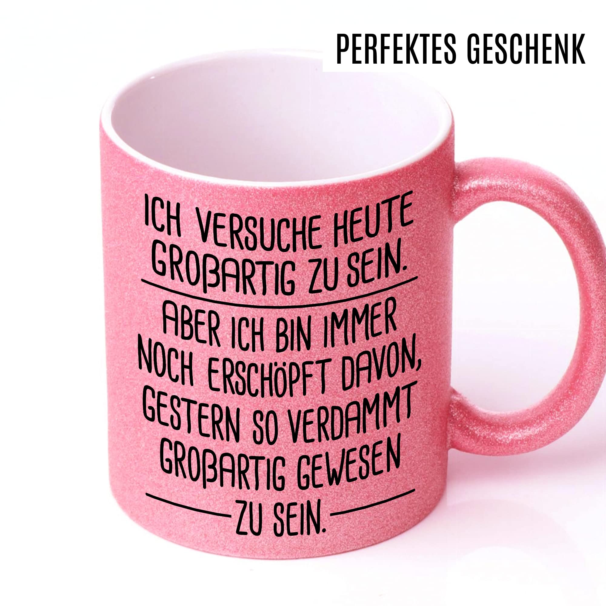 Lustige Tasse Spruch Kaffeetasse Sarkastisch verdammt großartig Kaffee-Becher Geschenk Büro Kollege Geschenkidee Kollegin Teetasse mit Motiv Humor