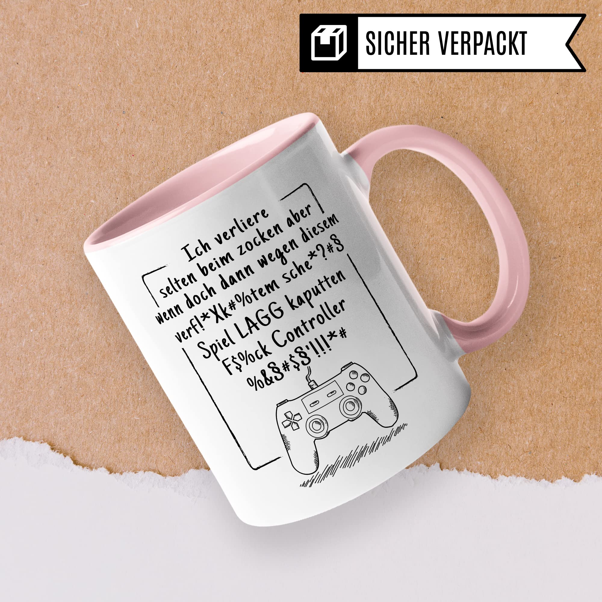 Tasse Gamer Witz lustiger Gaming Kaffee-Becher Zocker Kaffeetasse Controller Spruch Teetasse Nerd Geschenkidee Computer-Spiele Geschenk