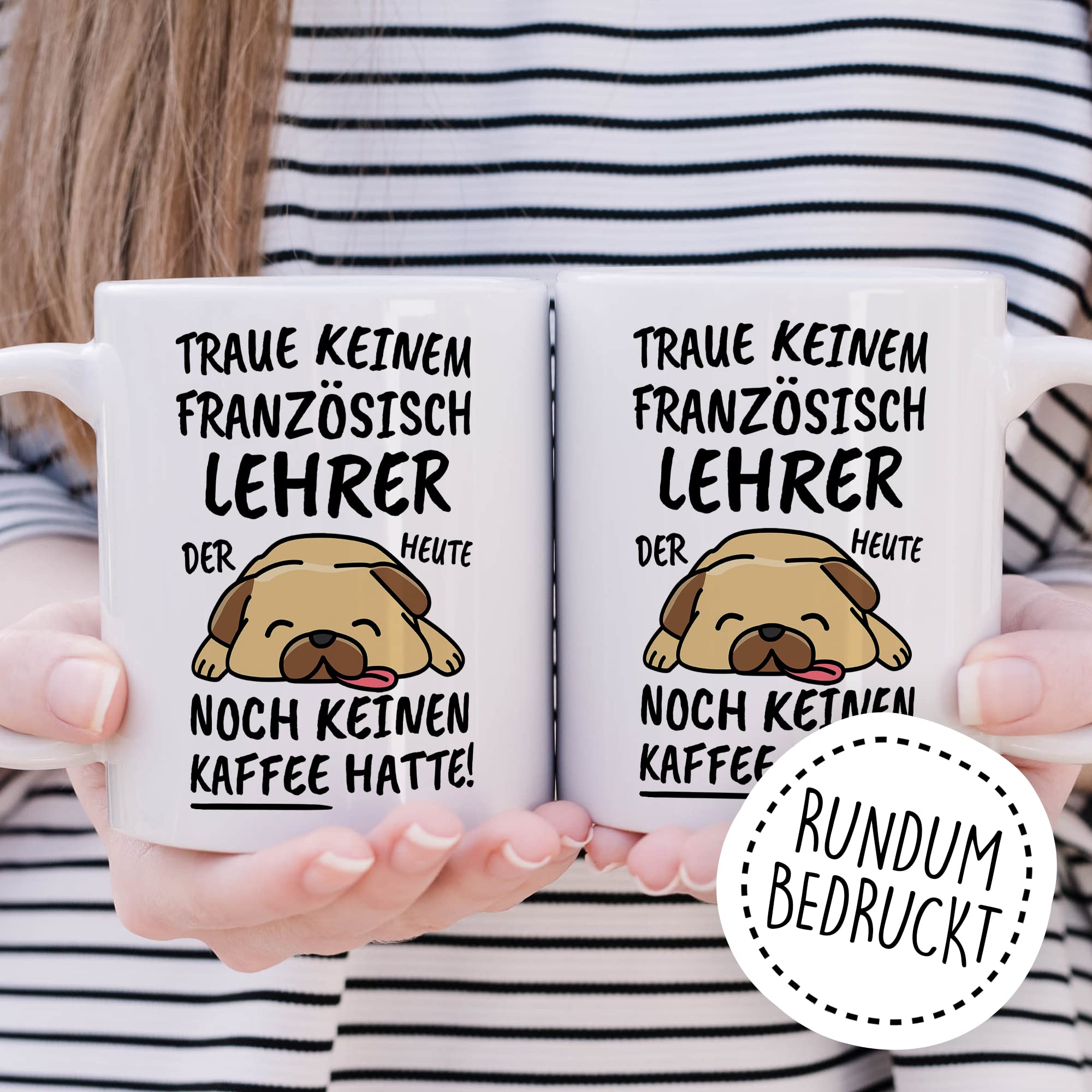 Tasse Französischlehrer lustig Französischlehrer Geschenk Beruf Spruch Kaffeebecher Französischlehrer Geschenkidee Französisch Schule Unterricht Lehrender Kaffee-Tasse Teetasse Becher