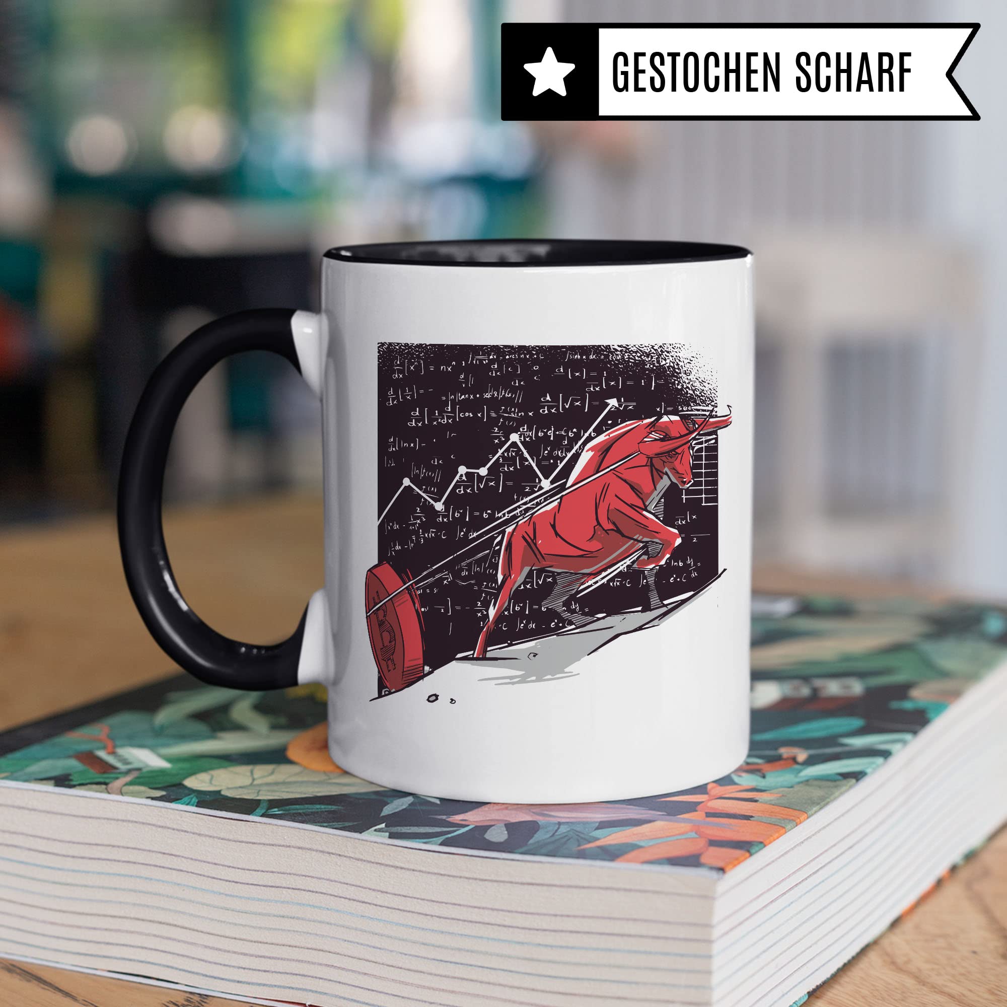 Bitcoin Tasse Geschenkidee BTC Kaffeetasse Geschenk für Investor Kaffeebecher Crypto Währung Becher