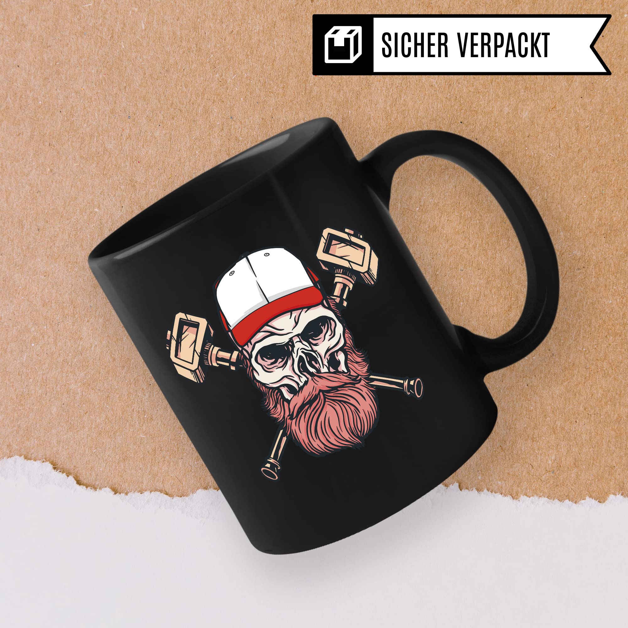 Bart Tasse Bartträger Geschenk-Idee, lustiger Spruch Mann mit Bart, Kollegen Freund Papa Vater Opa lustig Kaffee-Becher