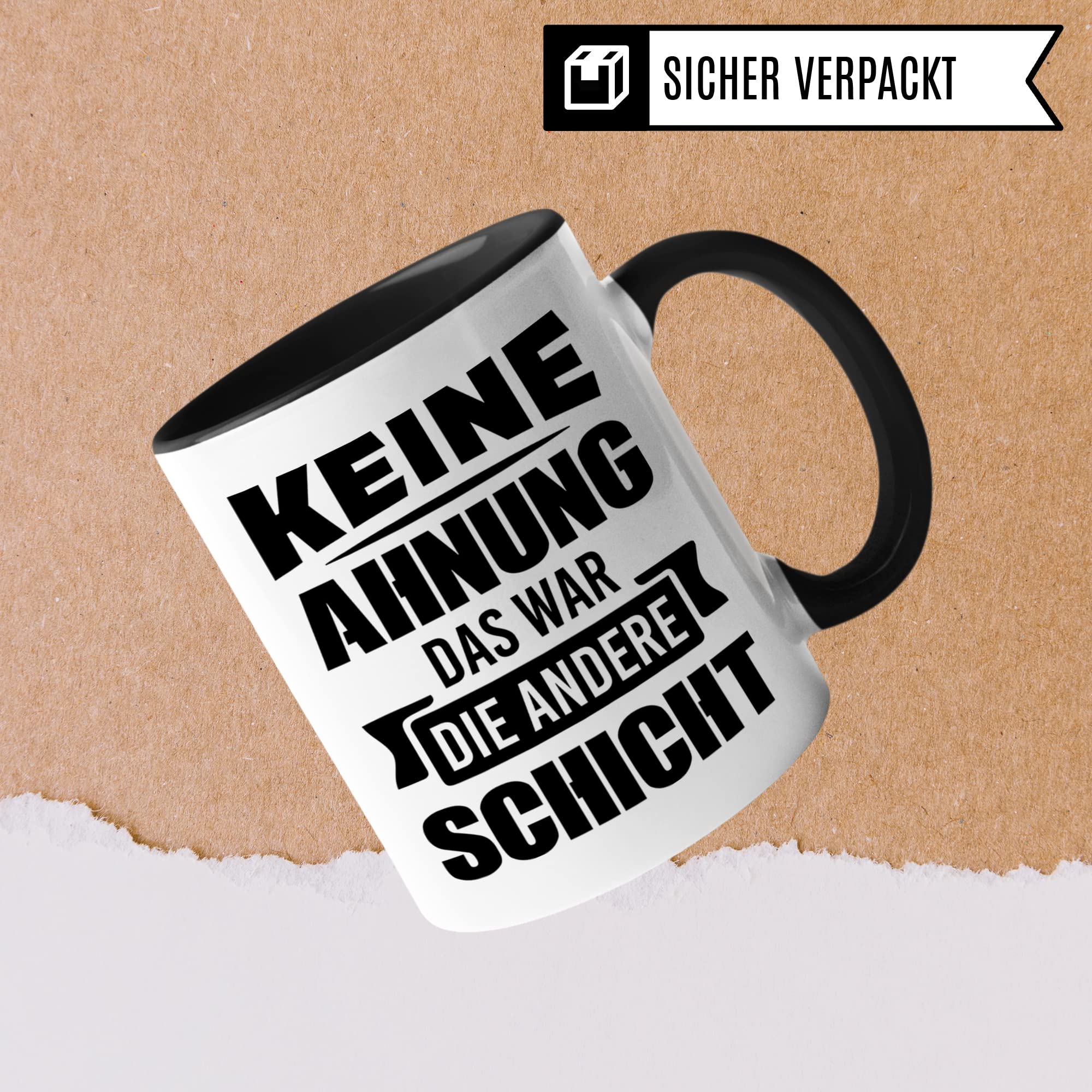 Schichtarbeit Tasse, Arbeit Kaffeetasse lustig, Job Geschenk für Schichtbetrieb, Kollegen Kaffeebecher Beruf Schicht Geschenkidee