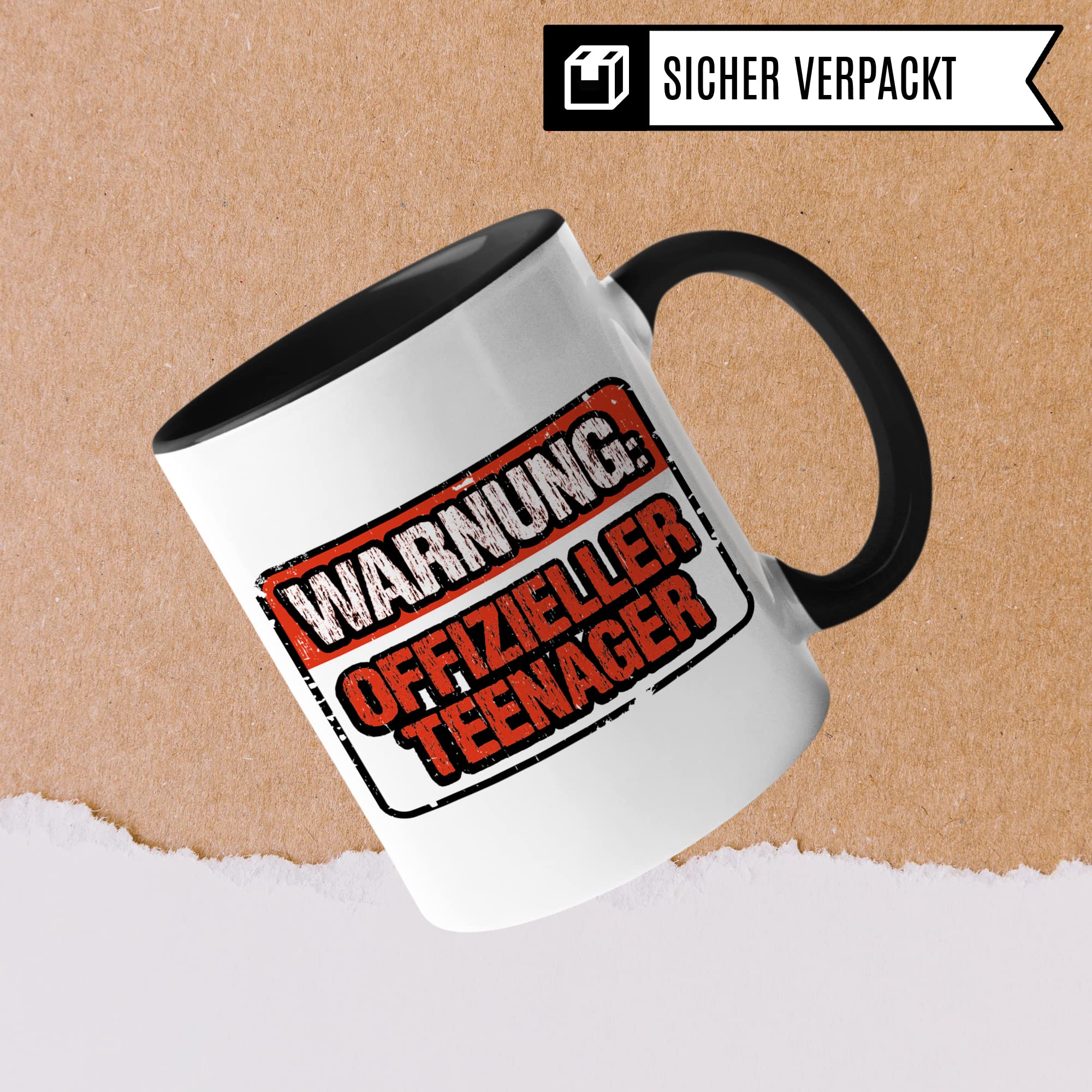 Teenager Tasse Geschenkidee, Kaffebecher mit Spruch lustig, Teen Geschenk, 13. Geburtstag Kaffeetasse Humor Witz Geschenk für Teenager, Kakoabecher für Jugendliche