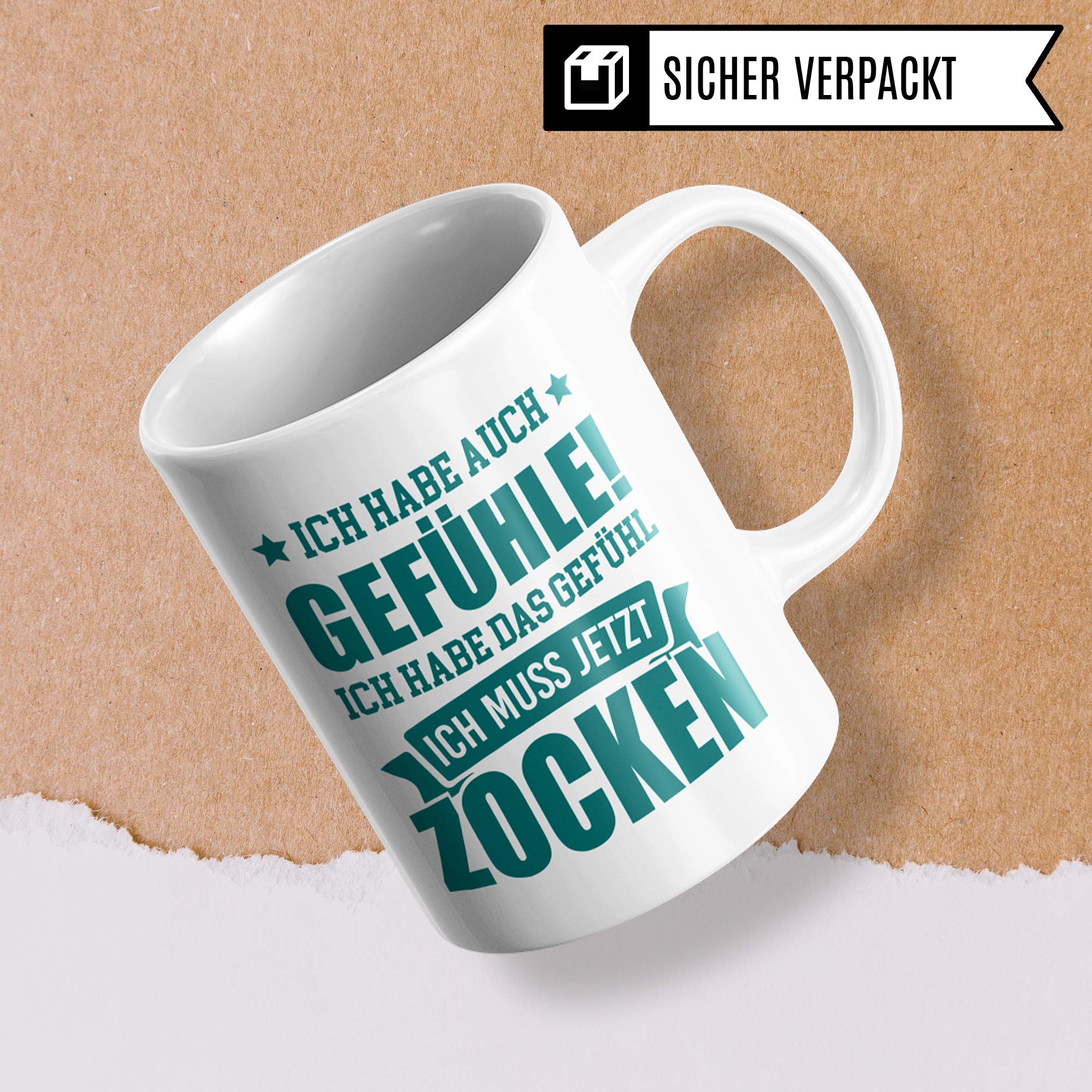 Pagma Druck Tasse Gamer, Zocker Geschenke Spruch, Kaffeetasse Gaming Zocken Computerspiele Konsole, Controller PC Computerspielen Becher, Computer Gaming Tasse lustig