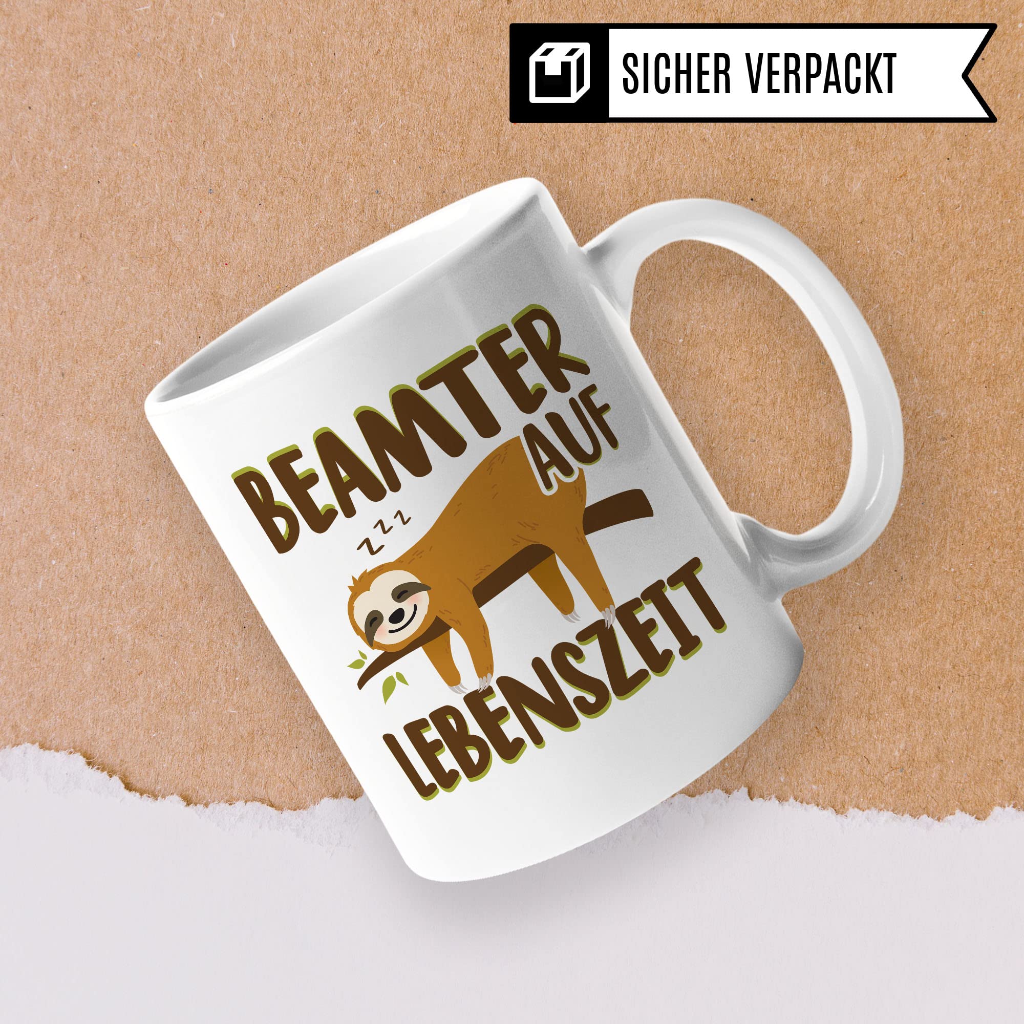 Tasse Beamter auf Lebenszeit Geschenk Beamtin Beamte Geschenke Spruch öffentlicher Dienst Beruf Geschenkidee Polizei Verbeamtung Feuerwehr Kaffeetasse Beamtentum Kaffee-Becher