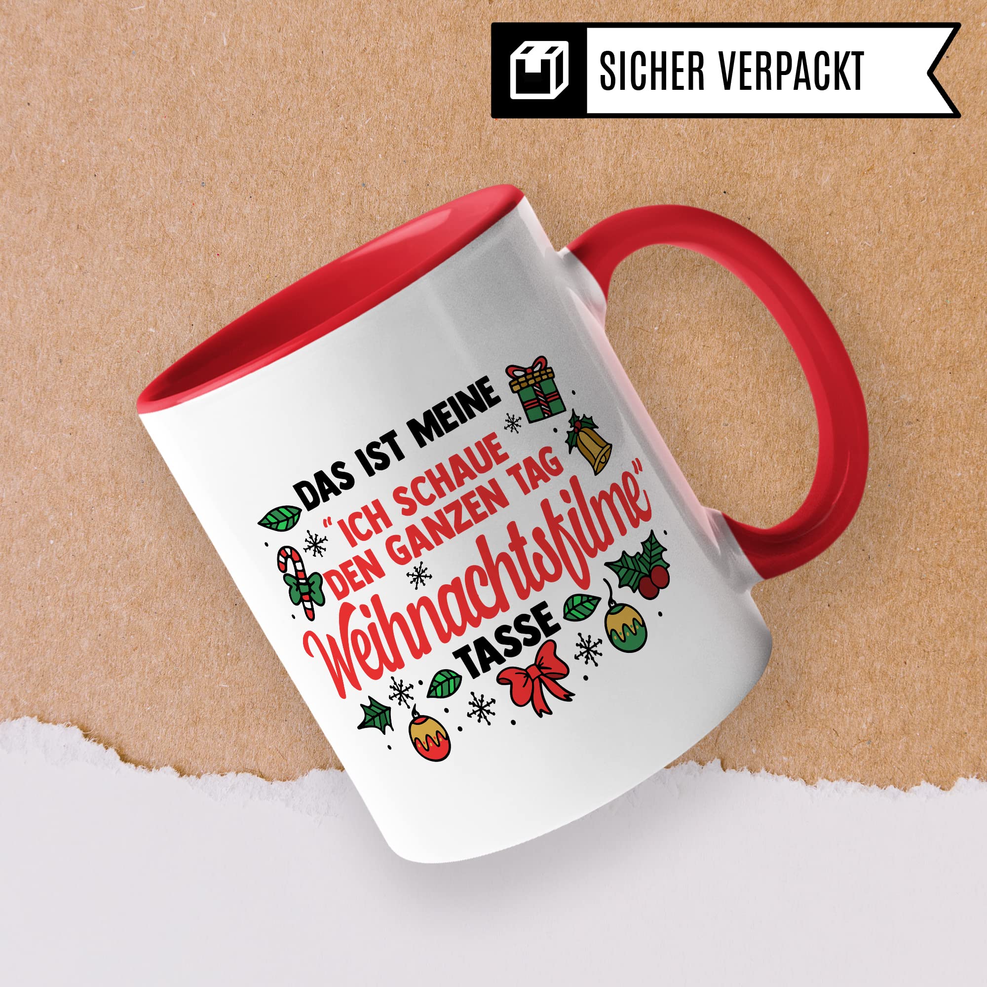 Weihnachten Tasse Weihnachts-Filme Kaffee-Becher Teetasse Christmas Glühweintasse Geschenk Geschenkidee Frohe Weihnachten Winter Kaffeetasse Fest Winter weihnachtlich X-Mas Advent Freundin Kollegin