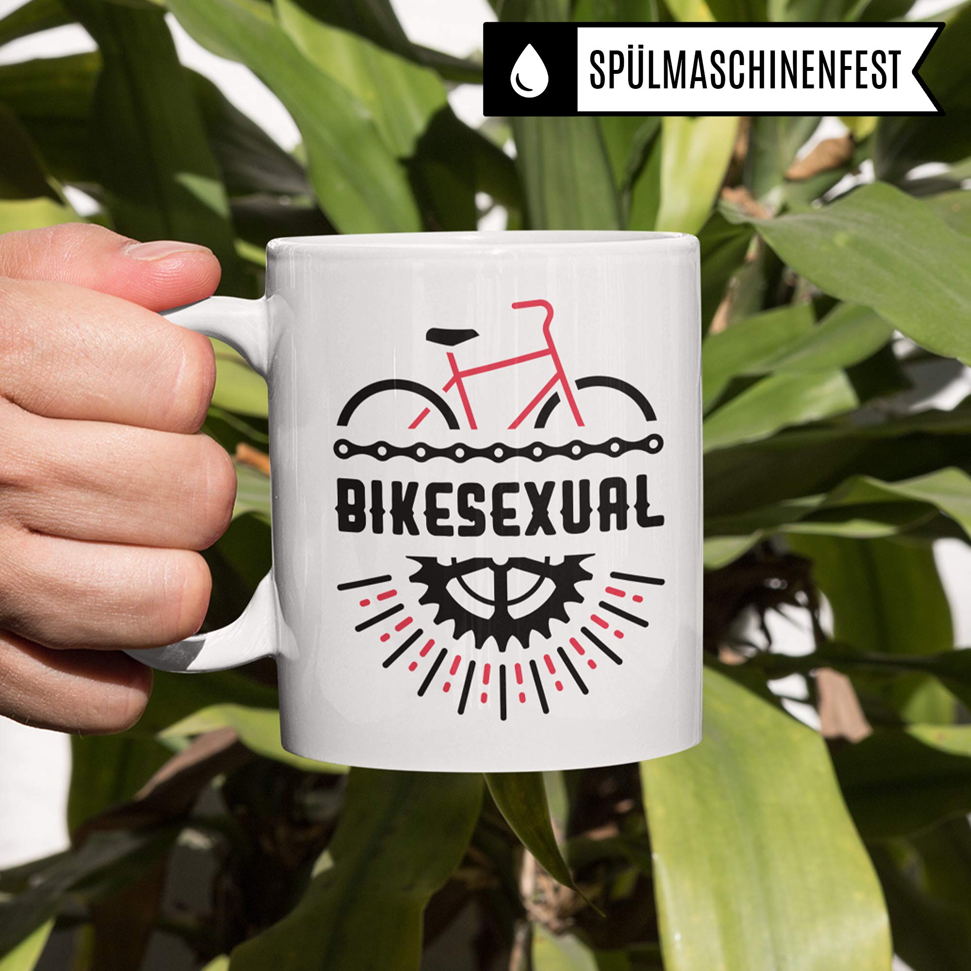 Pagma Druck Fahrrad Tasse, Fahrrad Geschenk, Geschenkidee Fahrradfahrer Fahrräder Rennrad Becher, Kaffeetasse Radfahrer Mountainbike Fahrradmotiv Mountainbiker Radfahren Kaffeebecher