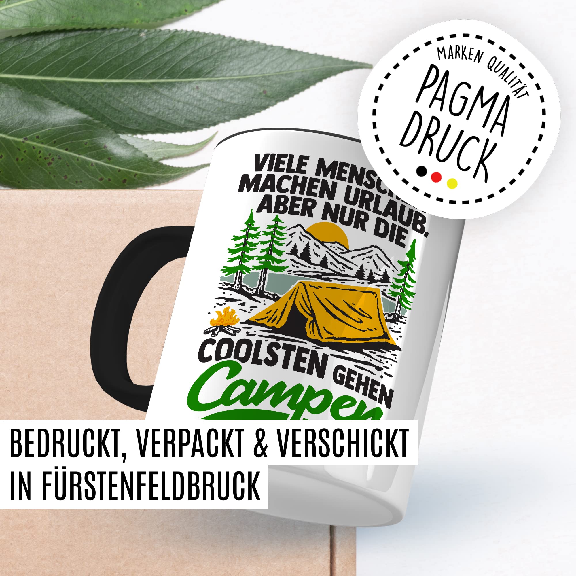 Reisen Tasse Wohnmobil Becher Roadtrip Kaffeetasse Camping Geschenk Urlaub Camper Kaffee-Becher Geschenkidee Outdoorfans Bagpacking Zelt Zelten Abenteuer Outdoor Spruch Weltreise Urlaub