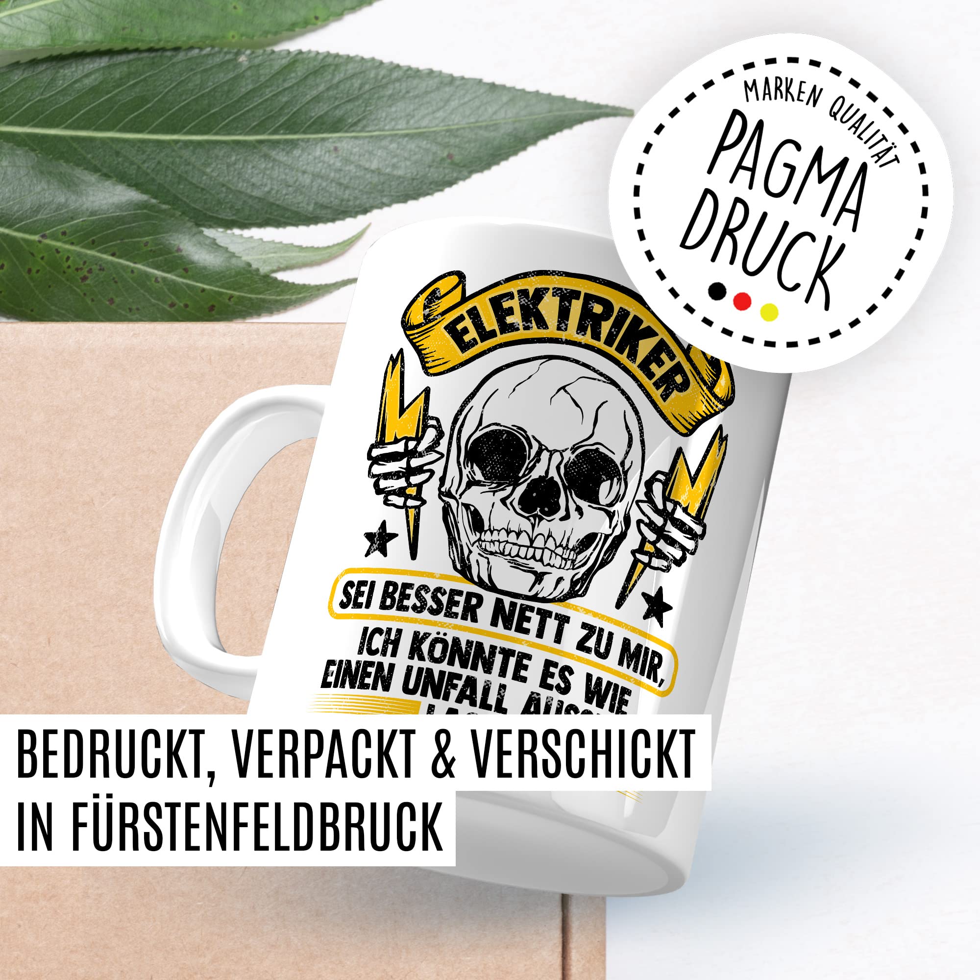 Elektriker Tasse Installateur Witz Geschenkidee Elektronik Kaffeetasse Geschenk für Elektrotechniker Kaffeebecher Drahtzieher Becher