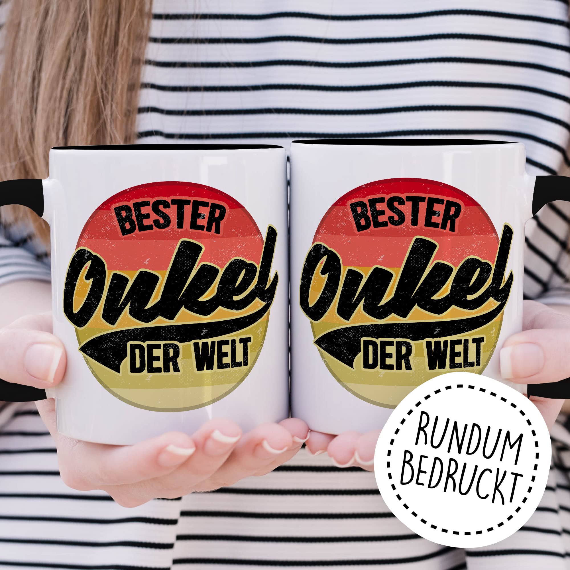 Onkel Tasse Geschenk lustig Bruder Kaffeetasse Nichte Kaffee-Becher Neffe Geschenkidee Familie Humor Geschwister Patenonkel Pate Patenkind Bester Onkel der Welt Spruch