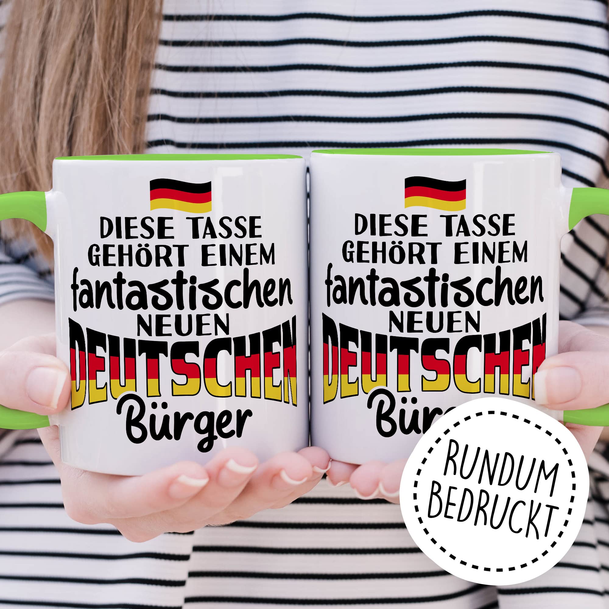 Einbürgerung Tasse Geschenk, Diese Tasse gehört einem fantastischen neuen Bürger Geschenkidee Kaffeetasse mit Spruch herzlich Kaffee-Becher Neu Deutschland Einwanderung Willkommensgeschenk