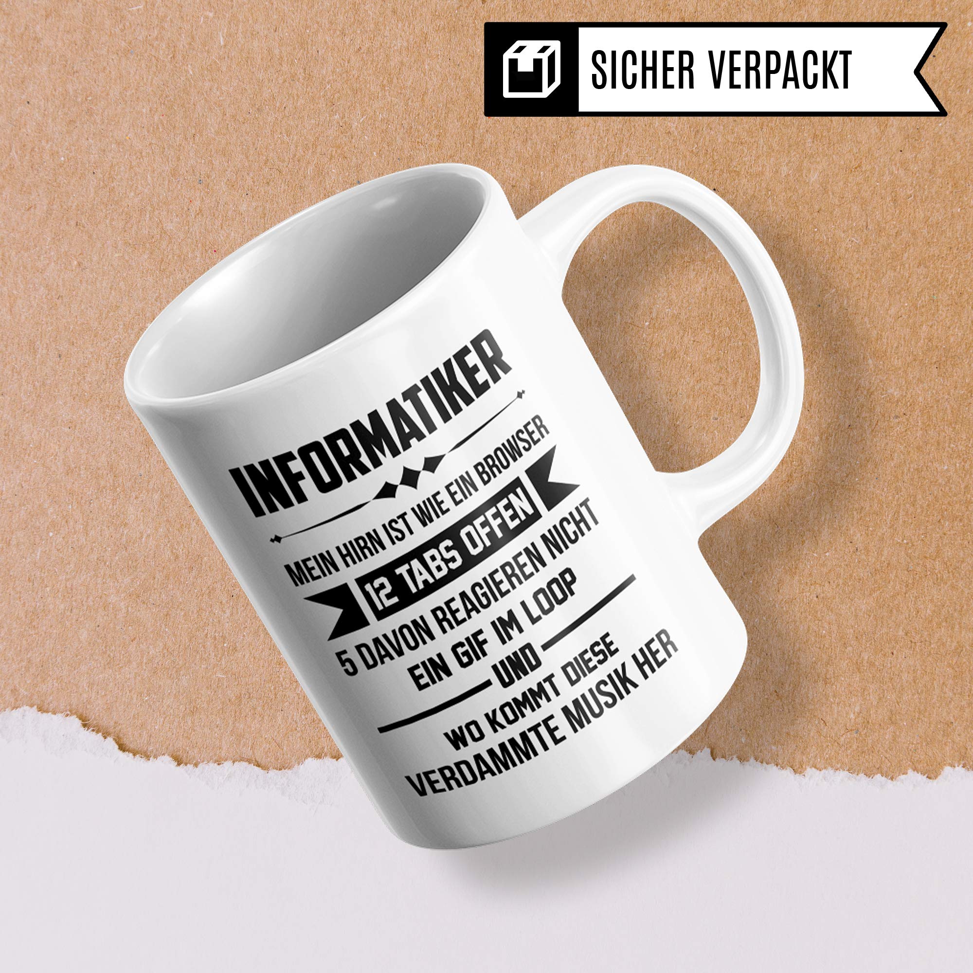 Pagma Druck Tasse Informatiker - Informatik Kaffeebecher Geschenk Spruch - Programmierer Entwickler Becher Developer IT Geschenkidee