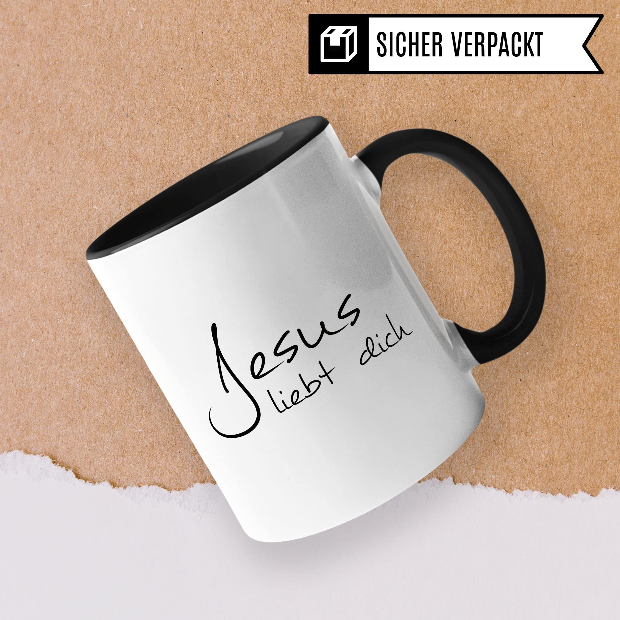 Jesus Christus Tasse Geschenkidee Kaffeetasse Geschenk für Christen Kaffeebecher Religion Becher