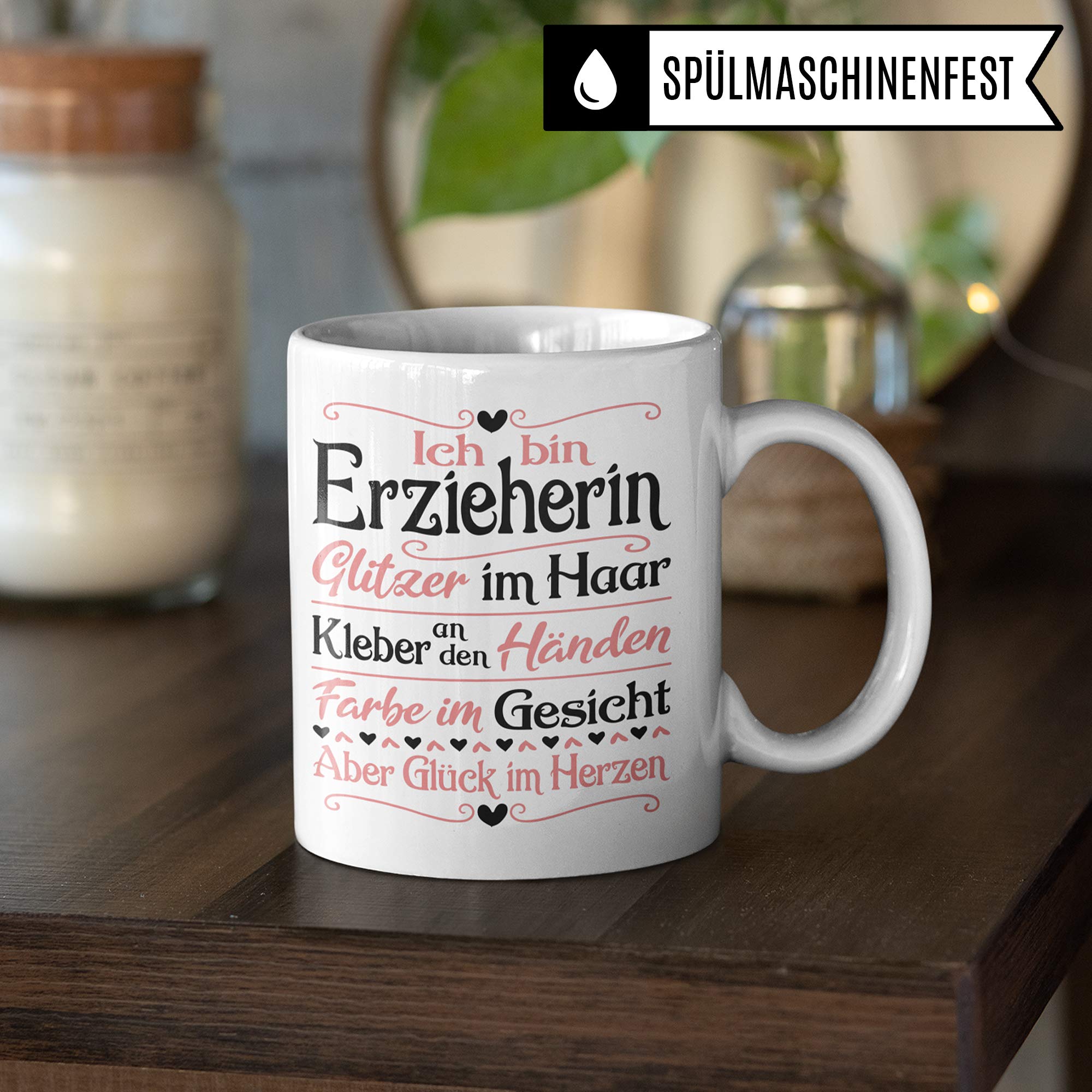 Pagma Druck Erzieherin Geschenk, Tasse Erzieherin Abschiedsgeschenk Kindergarten Becher, Erzieher Tasse Kaffeetasse, Geschenkidee für Erzieherin Abschied, Kaffeebecher Kindergärtnerin Kita