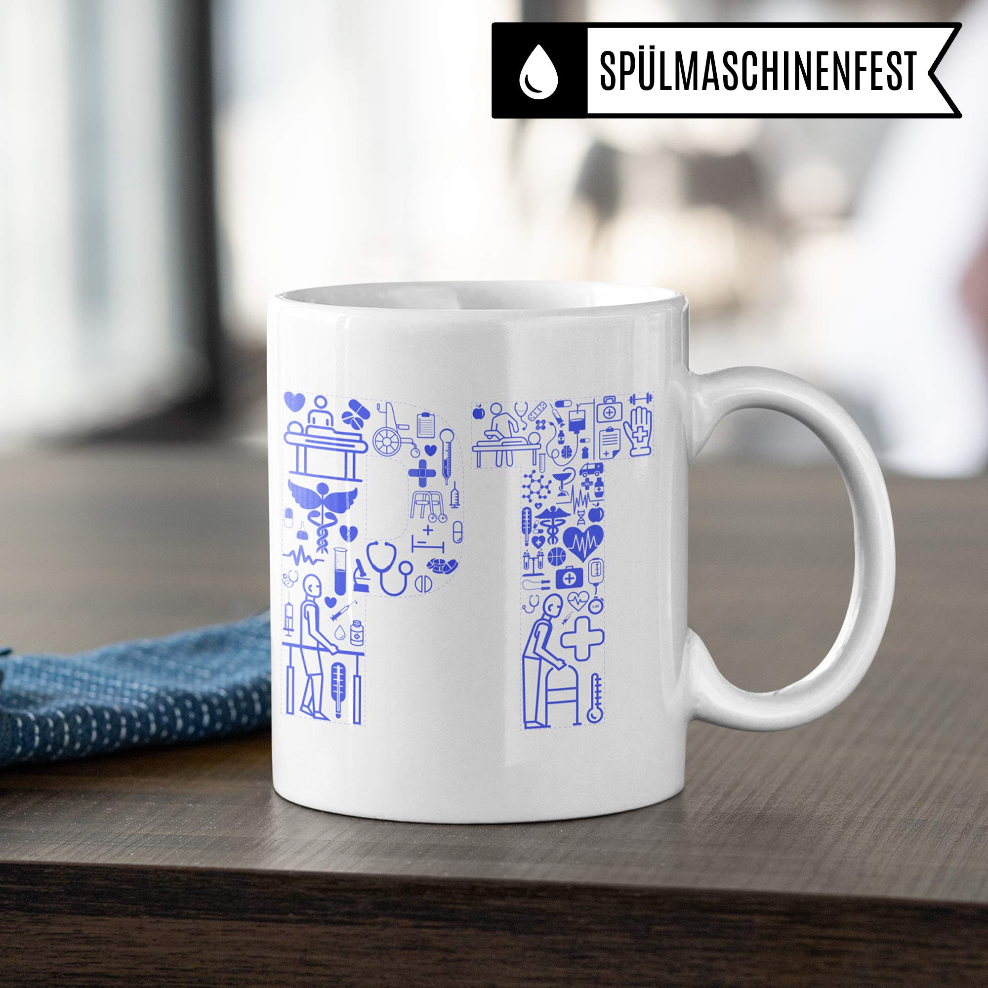 Pagma Druck Physiotherapie Tasse, Physiotherapeuten Geschenke Kaffeetasse Spruch, Physio Physiotherapeutin, Krankengymnastik Physiotherapeuten Geschenke Becher Geschenkidee