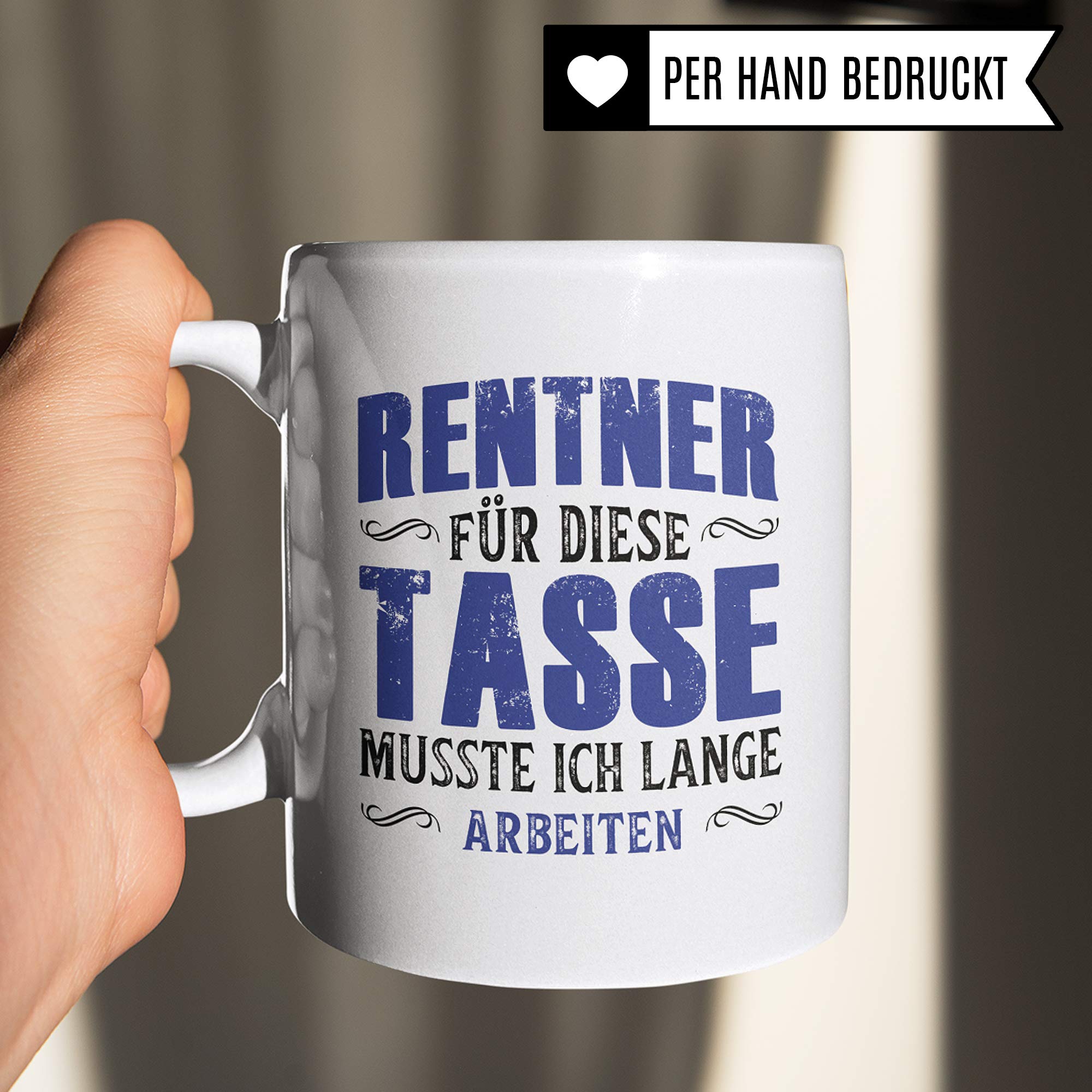 Pagma Druck Rentner Tasse, Ruhestand Geschenk, Rente Becher Pensionierung Renteneintritt, Rentenbeginn Pension Kaffeetasse Abschiedsgeschenk Kollegen Arbeit Abschied Geschenkidee