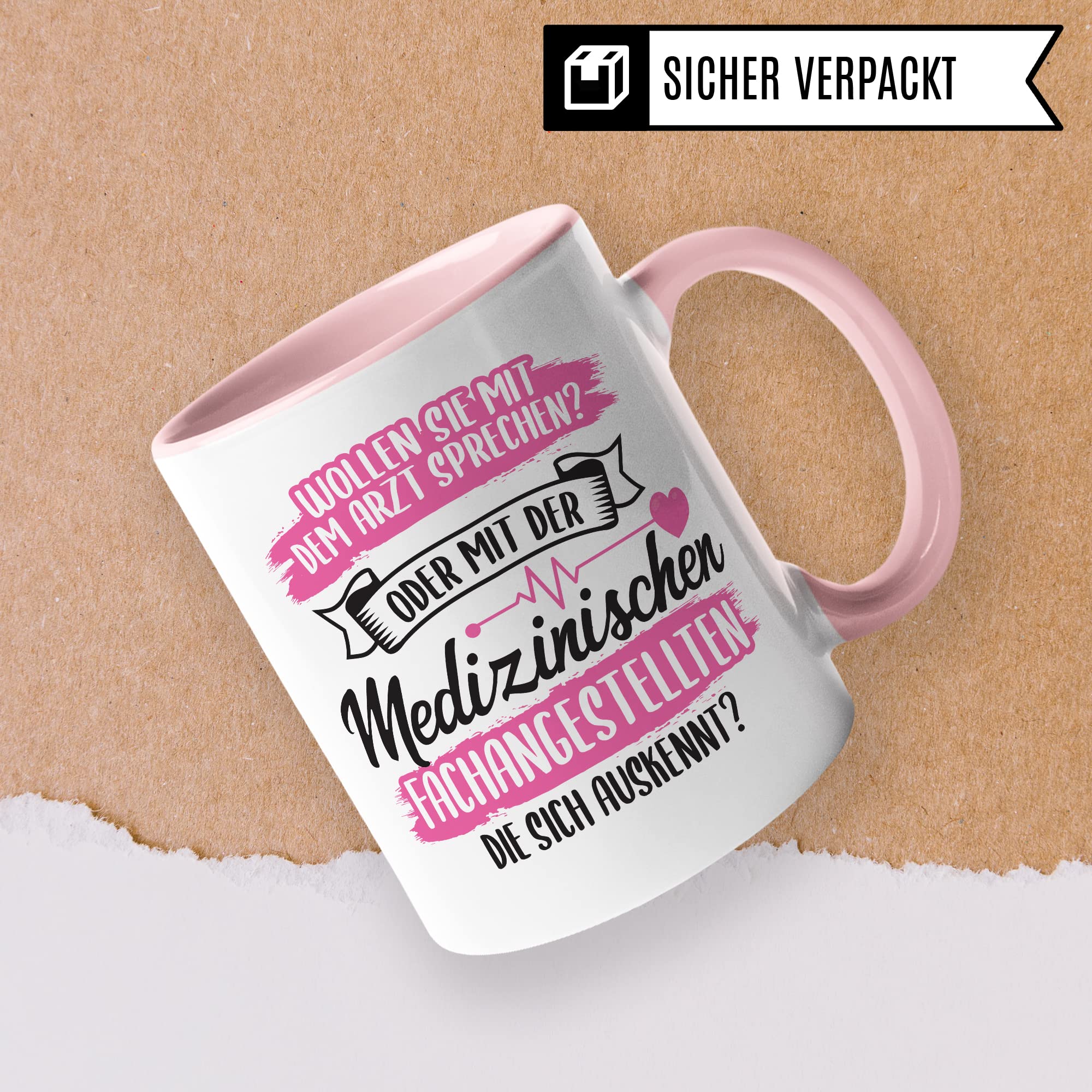 MFA Tasse - Geschenk für Medizinischen Fachangestellte die sich auskennt - Krankenschwester Arzthelferin Medizinische Fachangestellte Kaffee-Becher