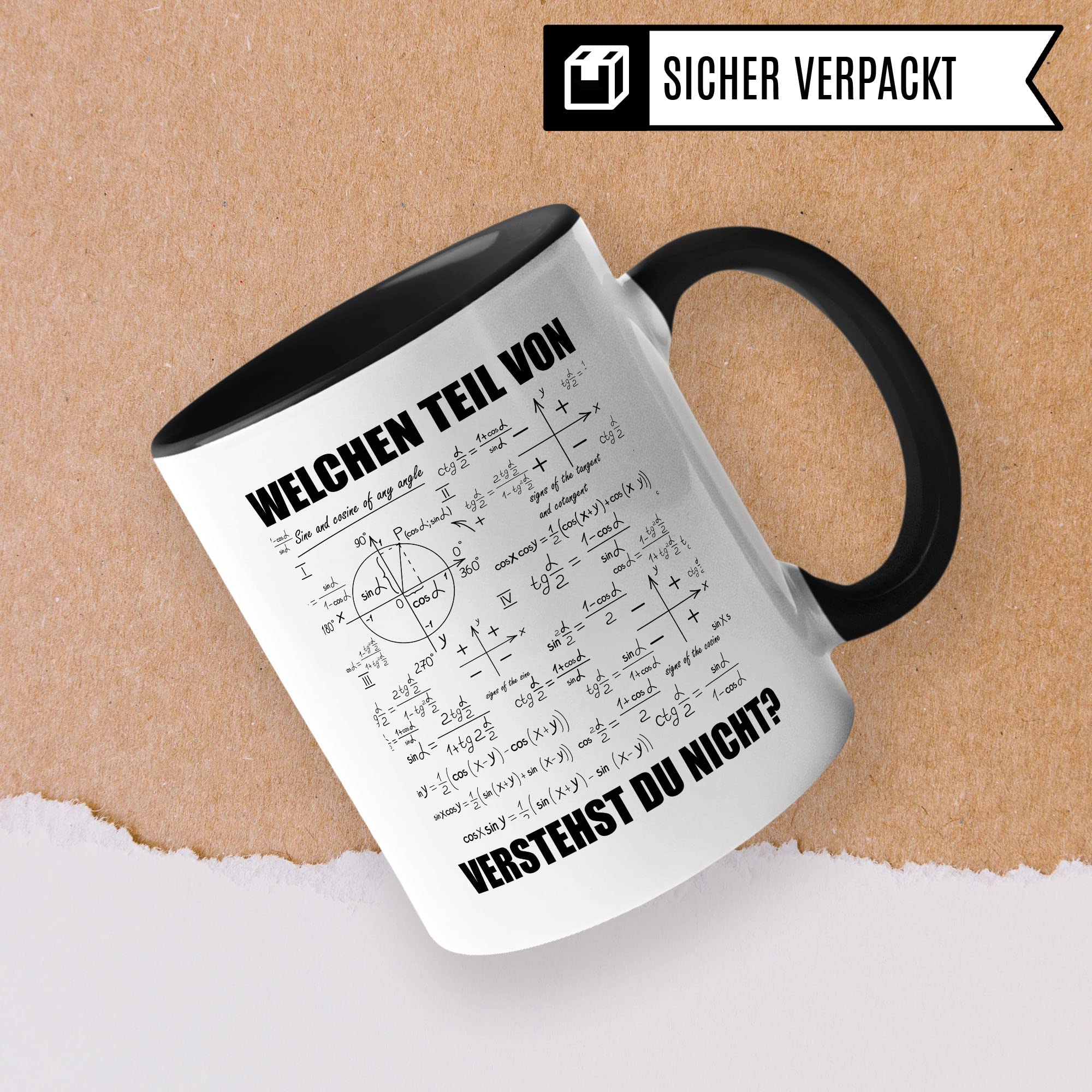 Mathe Tasse Geschenkidee Kaffeetasse Humor Witz Geschenk für Mathelehrer Mathelehrerin Kaffeebecher Mathematik Becher