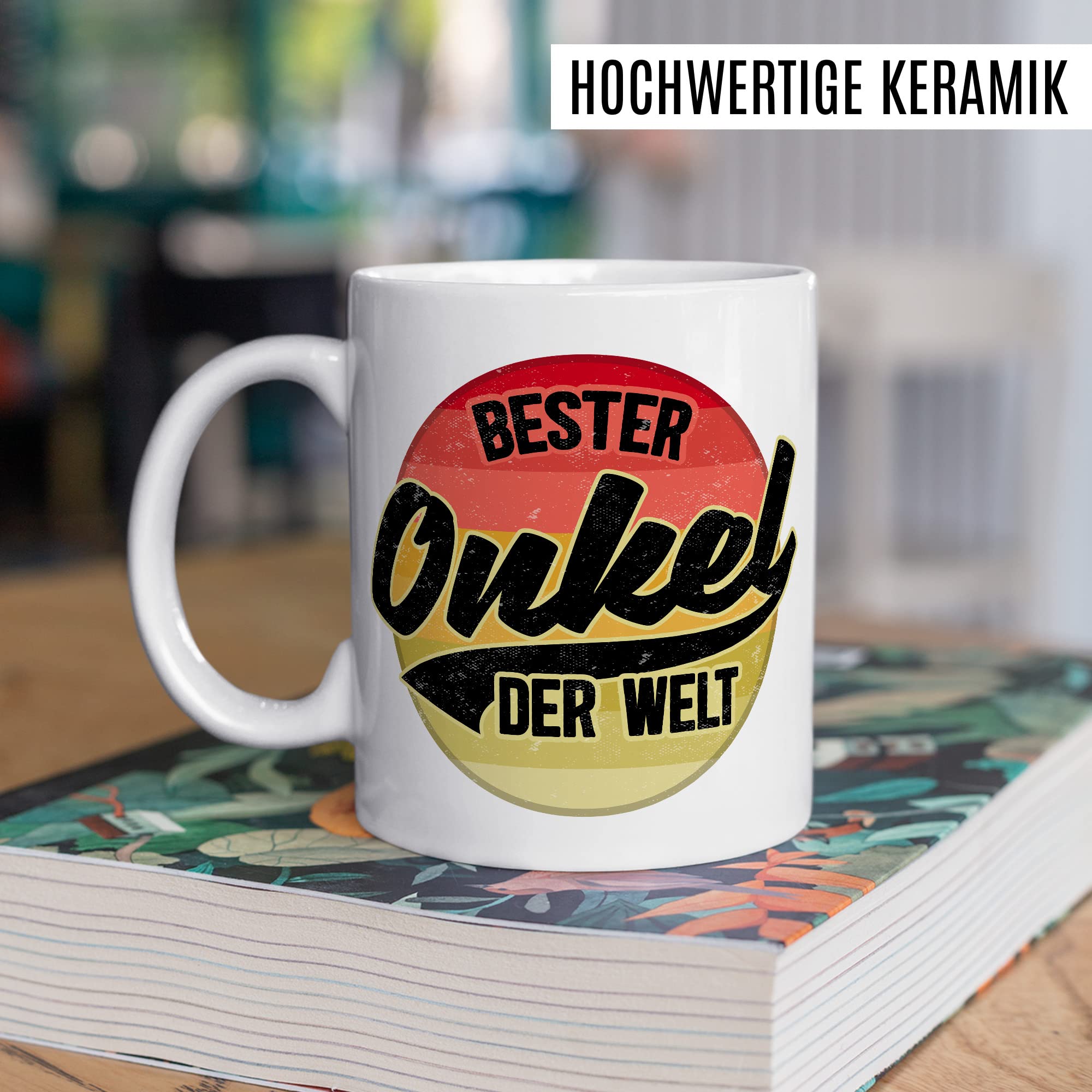 Onkel Tasse Geschenk lustig Bruder Kaffeetasse Nichte Kaffee-Becher Neffe Geschenkidee Familie Humor Geschwister Patenonkel Pate Patenkind Bester Onkel der Welt Spruch