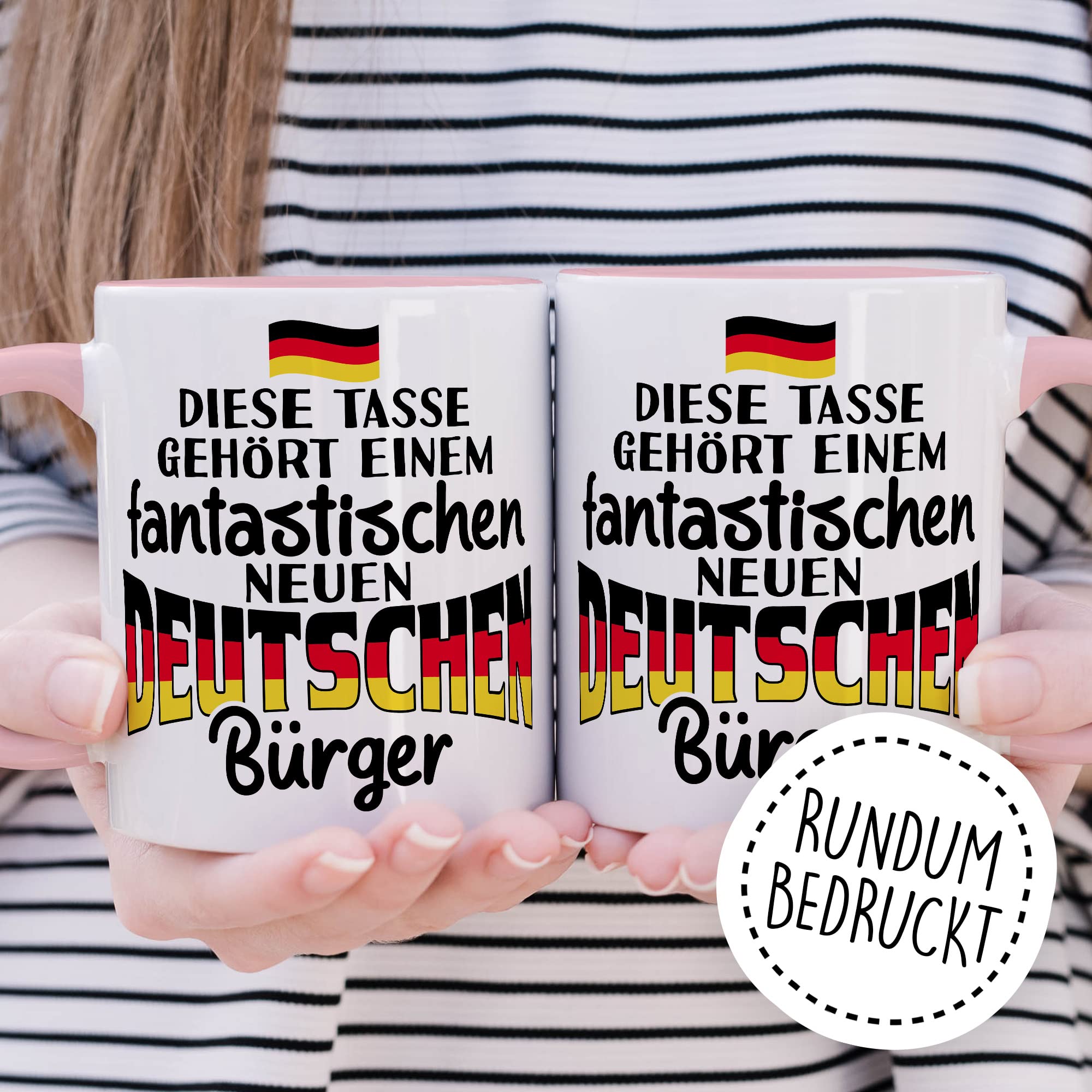 Einbürgerung Tasse Geschenk, Diese Tasse gehört einem fantastischen neuen Bürger Geschenkidee Kaffeetasse mit Spruch herzlich Kaffee-Becher Neu Deutschland Einwanderung Willkommensgeschenk