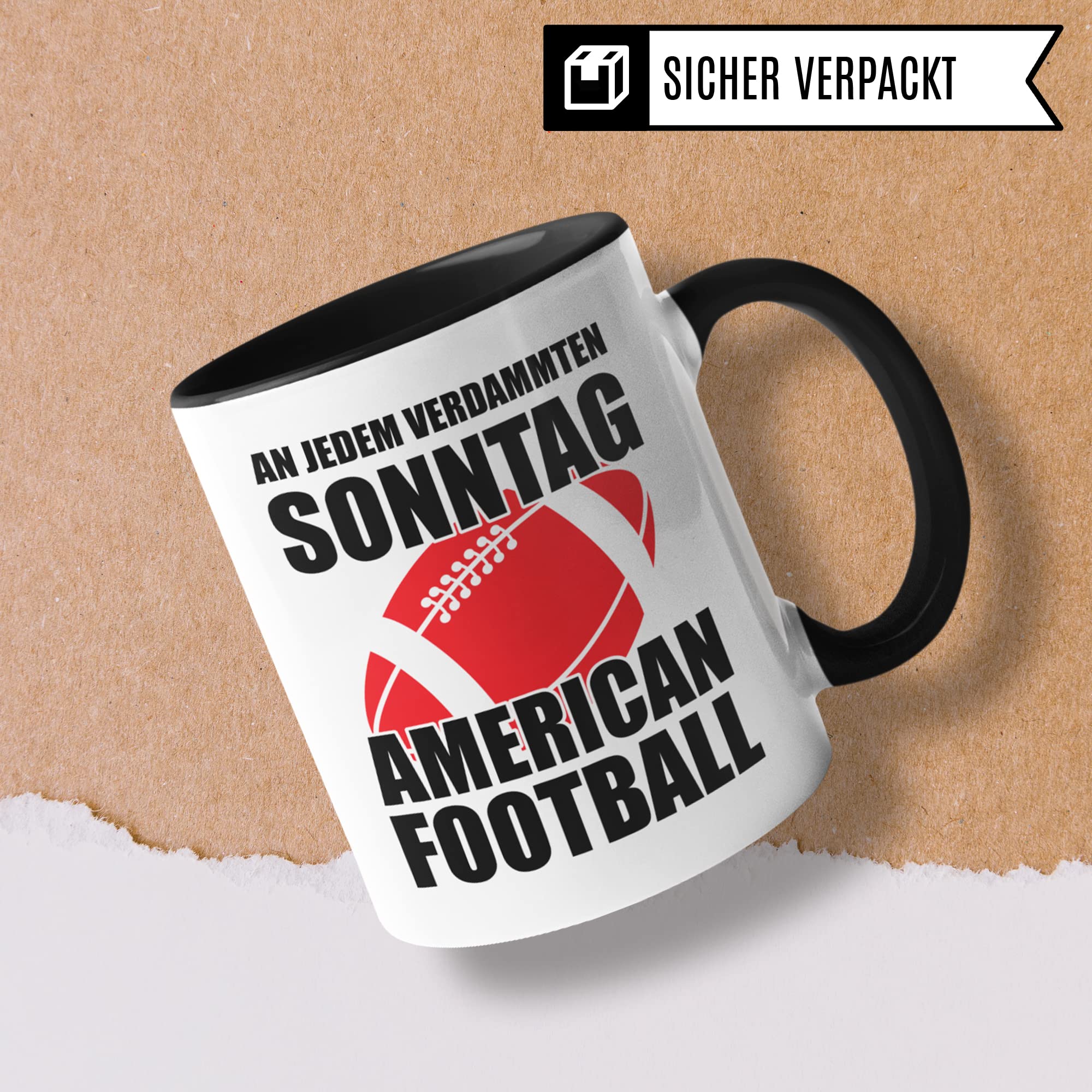 An Jedem Verdammten Sonntag Tasse Football | Kaffeetasse American Football Geschenke für Männer Frauen | Football Deko Fan Kaffee-Becher für Footballmannschaft Footballverein