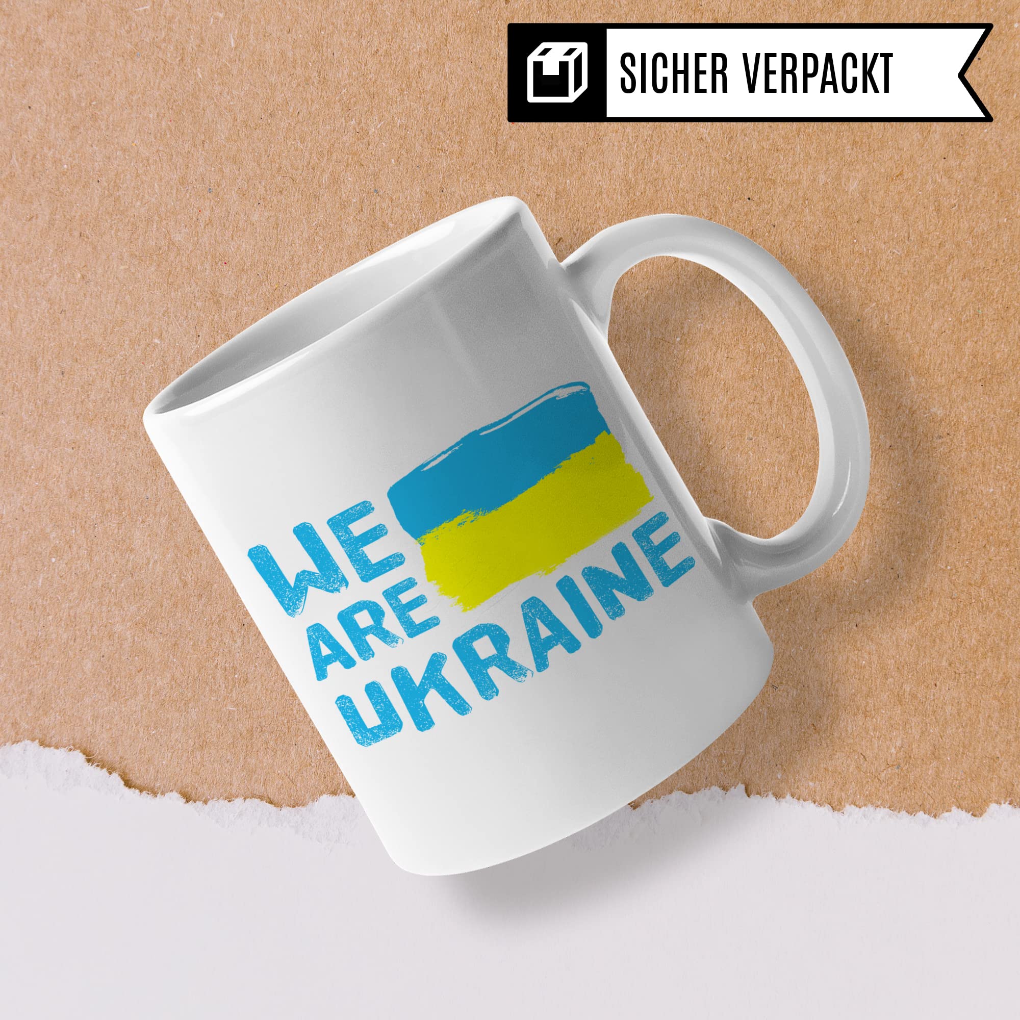 Ukraine Tasse: We are Ukraine - Ukrainer Flagge Kaffeebecher Geschenk Land Europa Kaffeetasse