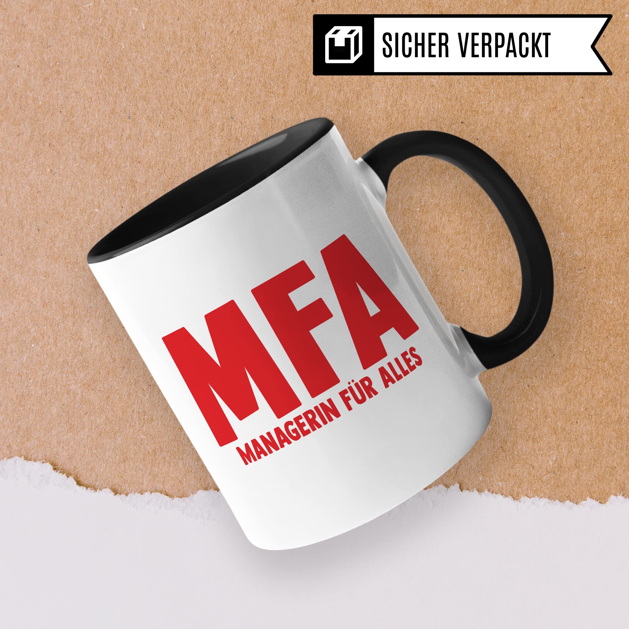 MFA Tasse, MFA - Managerin für alles, Krankenschwester Geschenk Arzthelferin Medizinische Fachangestellte Arzthelferin Kaffee-Becher Medizin Gesundheit