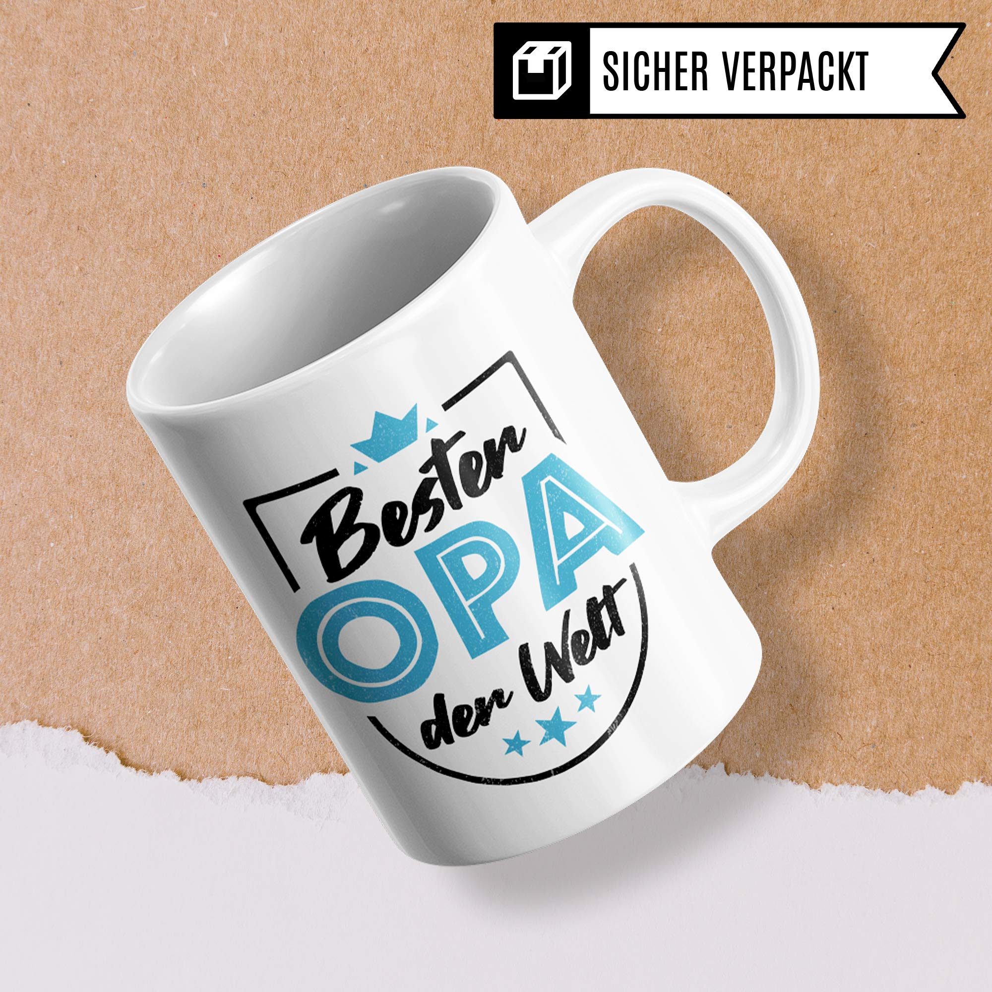 Pagma Druck Tasse Opa Geschenk, Großvater Spruch Becher Geschenkidee, Kaffeetasse Grossvater, Enkel Enkelkinder Kaffeebecher (Weiß/Weiß)