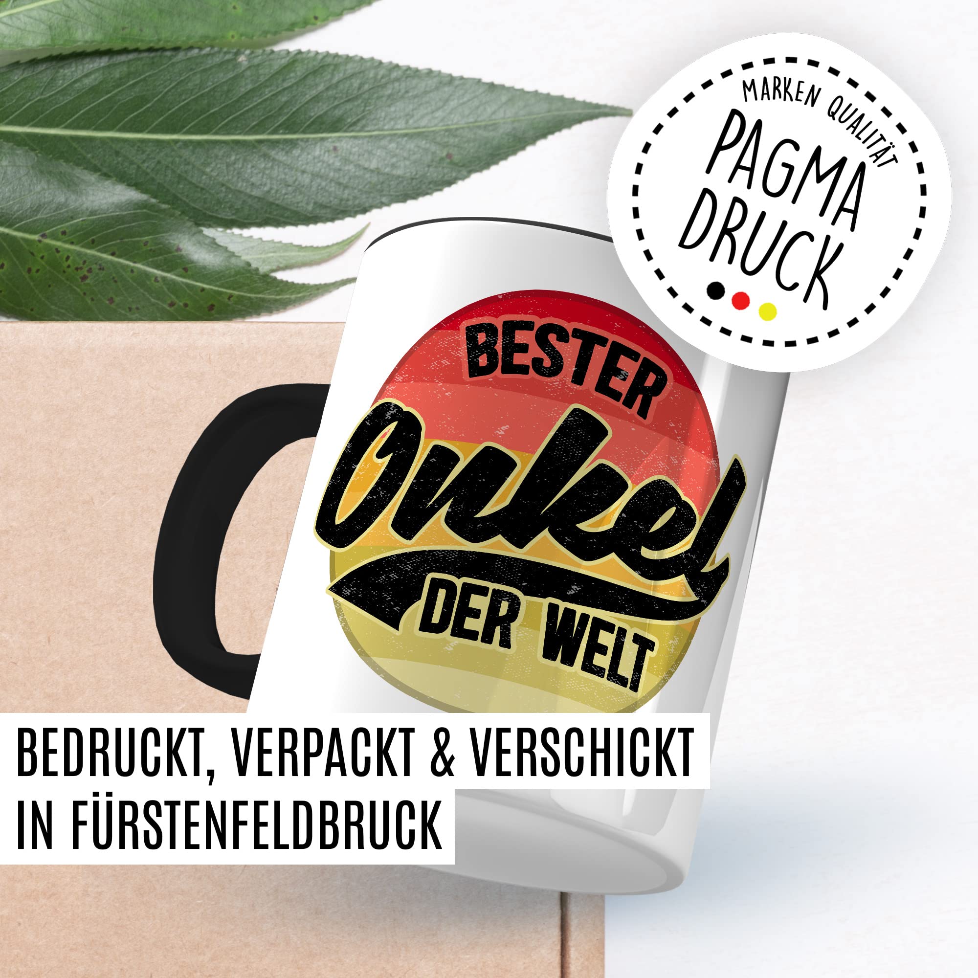 Onkel Tasse Geschenk lustig Bruder Kaffeetasse Nichte Kaffee-Becher Neffe Geschenkidee Familie Humor Geschwister Patenonkel Pate Patenkind Bester Onkel der Welt Spruch