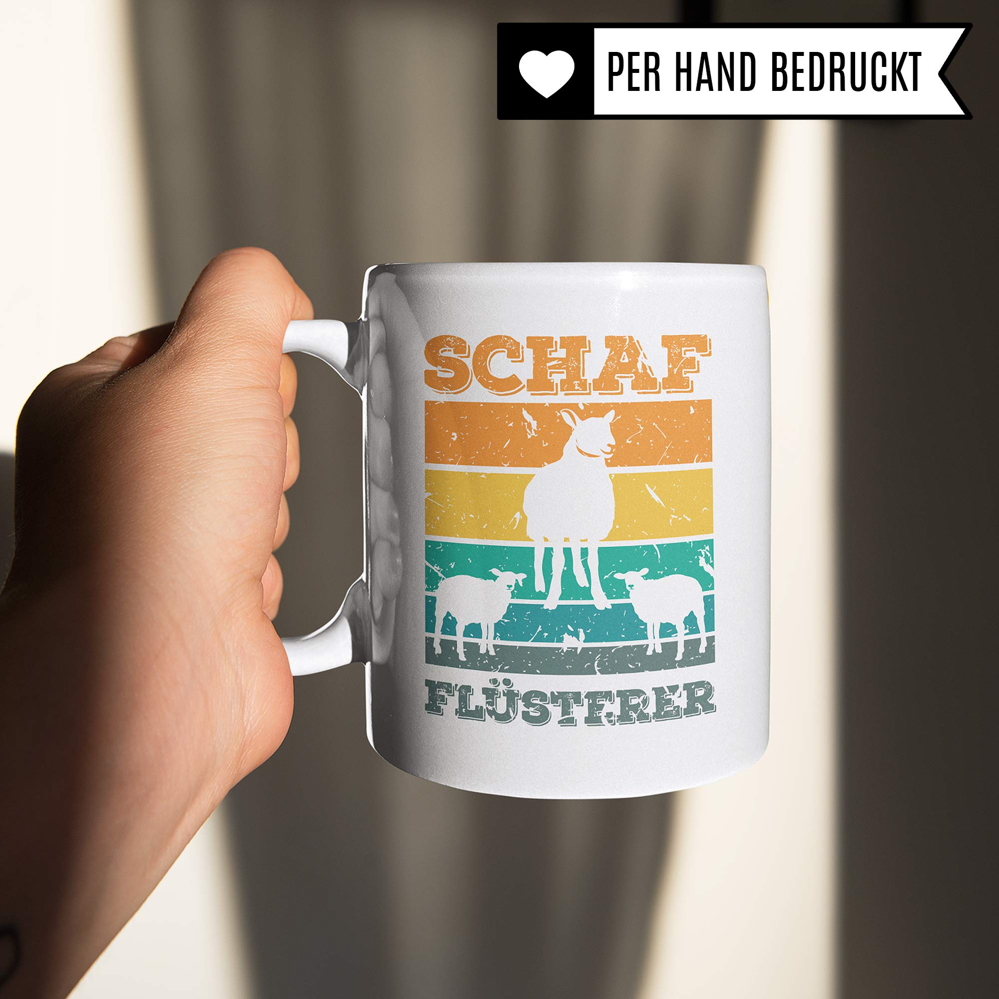 Schaf Tasse Geschenk, Schafe Spruch Becher Geschenkidee, Kaffeetasse für Schäfer Und Schafzüchter Kaffeebecher