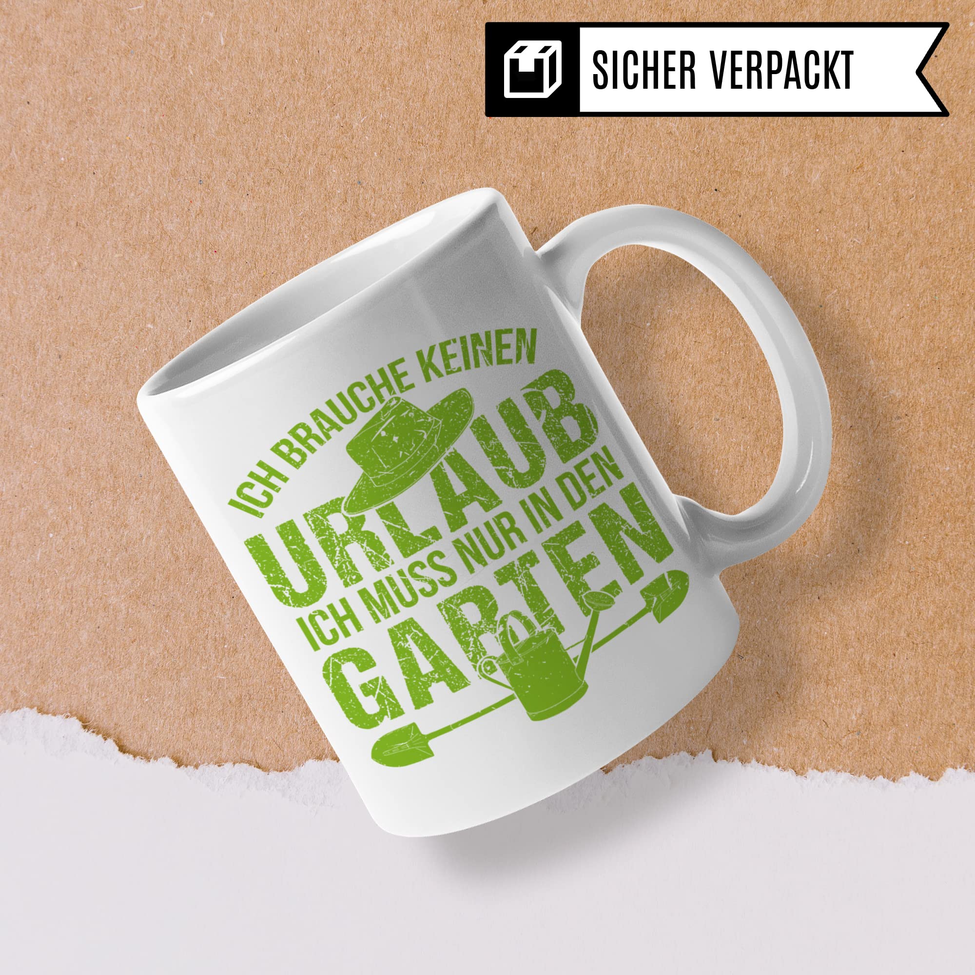 Garten Tasse Geschenk, Gärtner Gärtnerin Geschenkidee, Kaffeebecher mit Spruch lustig Gärtnerei, Kaffeetasse Humor Witz Geschenkidee für Hobbygärtner, Urlaub Teetasse