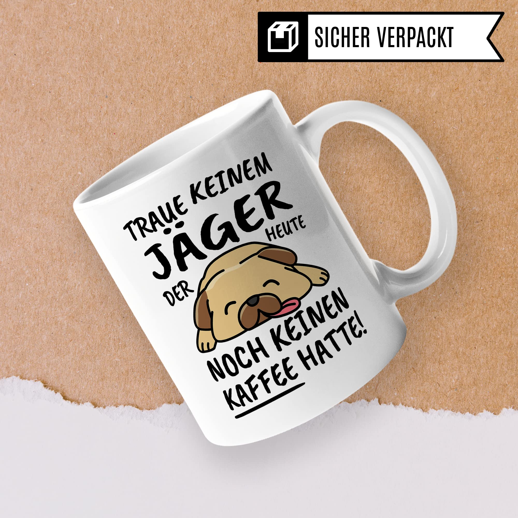 Tasse Jäger lustig, Jäger Geschenk Beruf, Spruch Kaffeebecher Jäger Geschenkidee, Jägersmann Jager Kaffee-Tasse Teetasse Becher