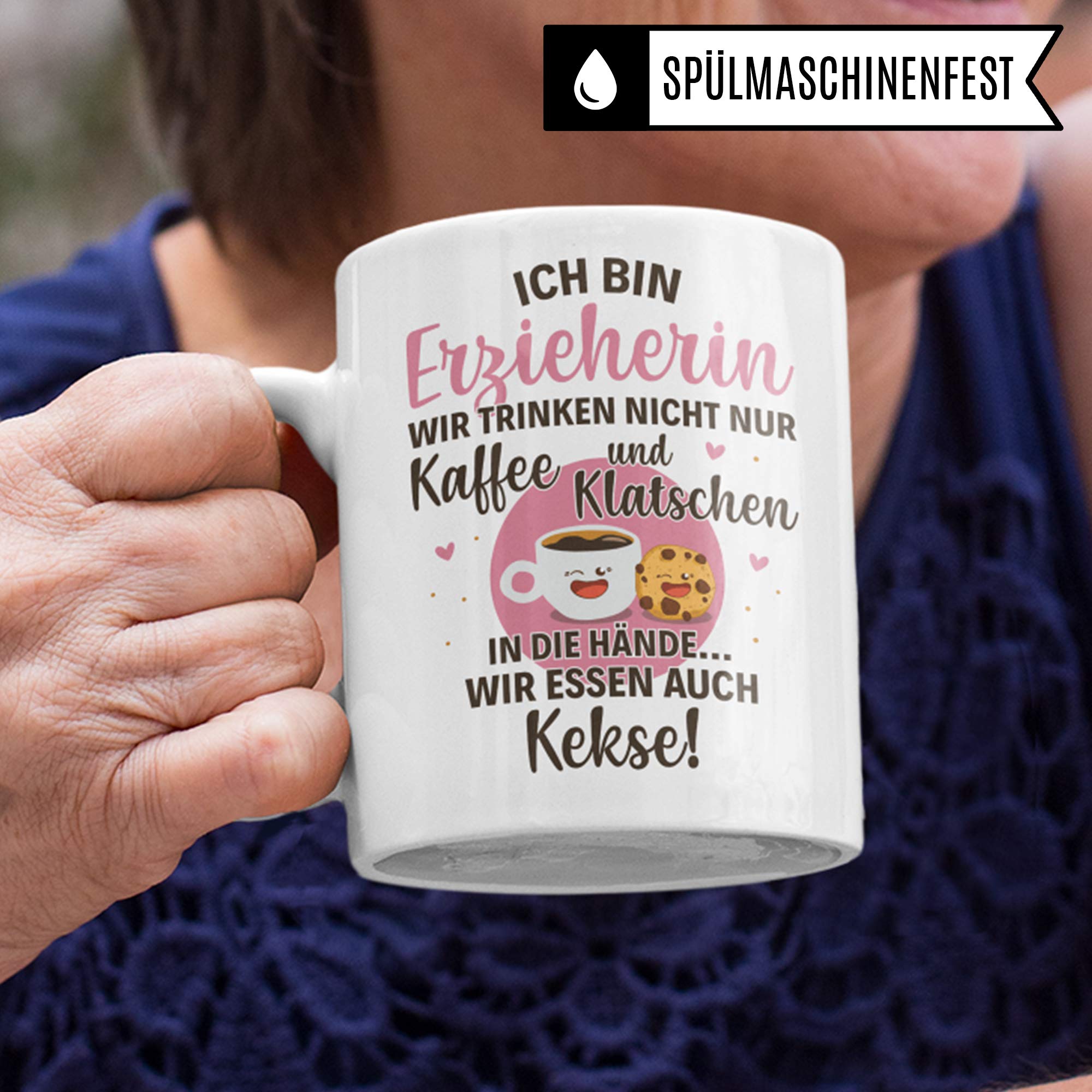 Pagma Druck Erzieherin Tasse, Abschiedsgeschenk Kindergarten, Erzieherin Geschenk Becher, Kaffeetasse Kindergarten Abschied Geschenkidee Kita Dankeschön für Kindergärtnerin Tagesmutter