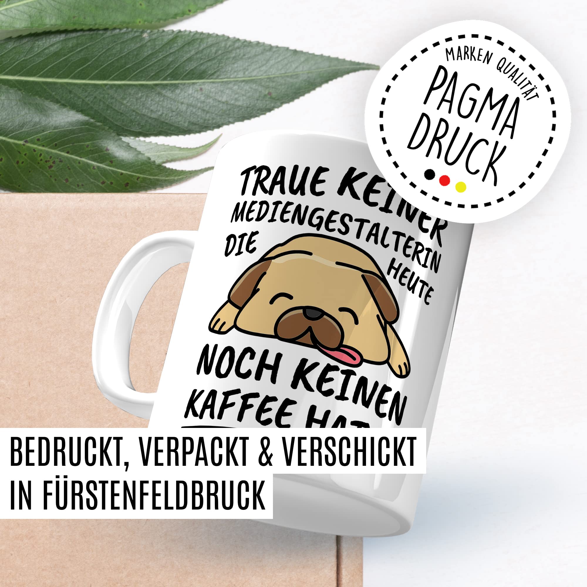 Tasse Mediengestalterin lustig Mediengestalterin Geschenk Beruf Spruch Kaffeebecher Mediengestalterinnen Geschenkidee Medien Mediendesignerin Medienkunst Kaffee-Tasse Teetasse Becher