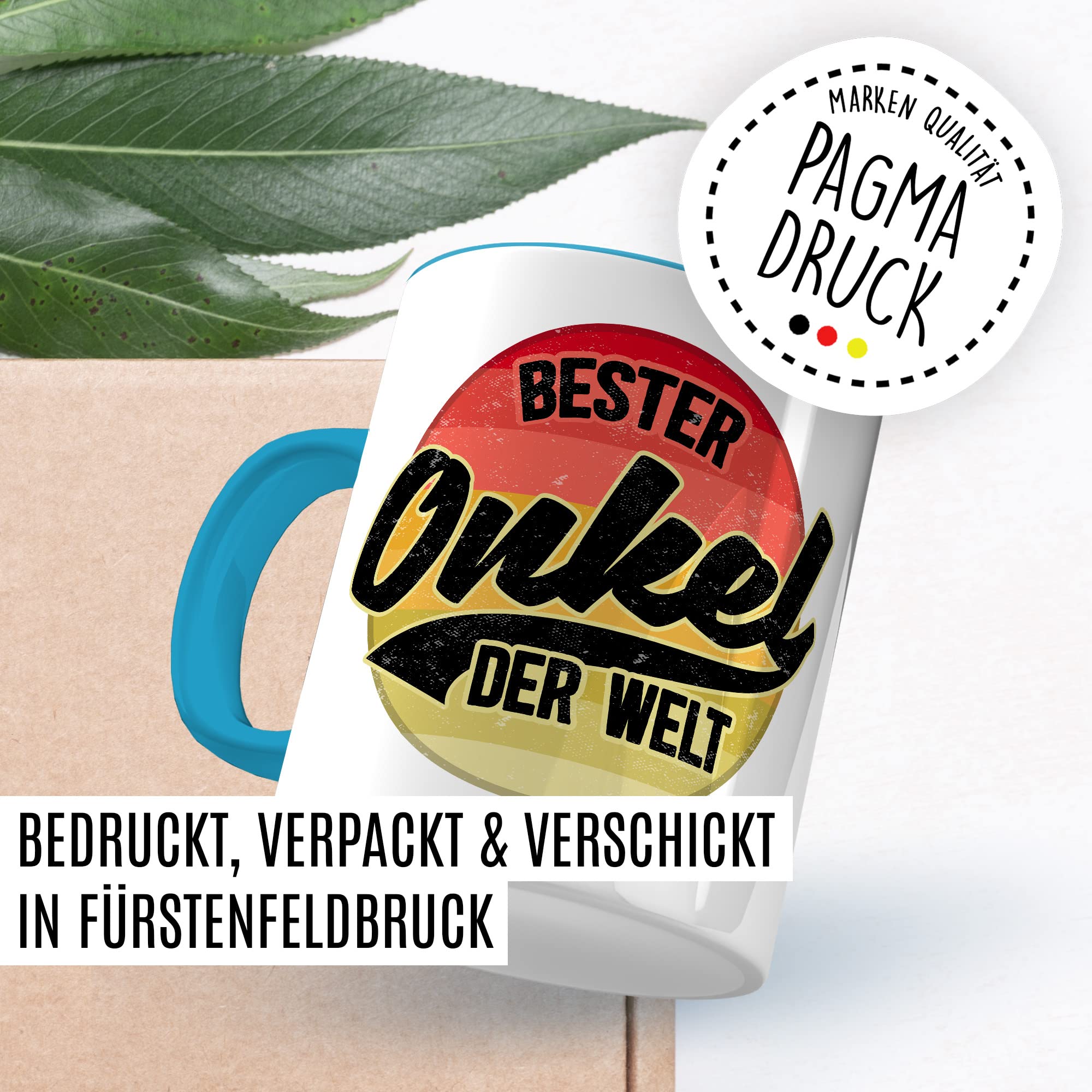 Onkel Tasse Geschenk lustig Bruder Kaffeetasse Nichte Kaffee-Becher Neffe Geschenkidee Familie Humor Geschwister Patenonkel Pate Patenkind Bester Onkel der Welt Spruch